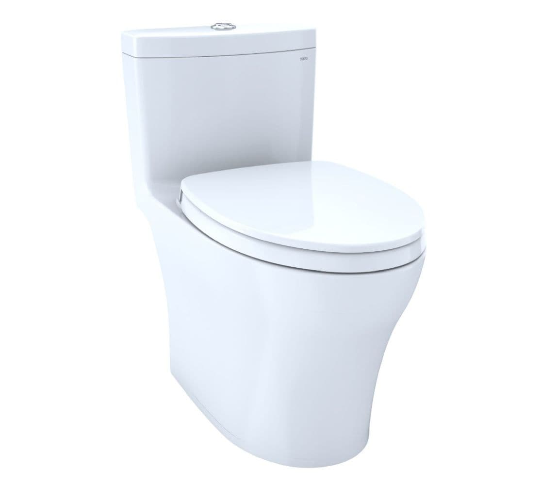 TOTO MS646124CEMFGN-01 Cotton Dual Flush Elongated Standard height Soft Close 1-piece Toilet 12-in Rough-In WaterSense 1.28 GPF