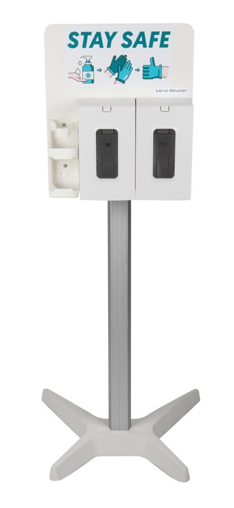Mind Reader HYGIENE-WHT 32-oz Manual hand sanitizer dispenser