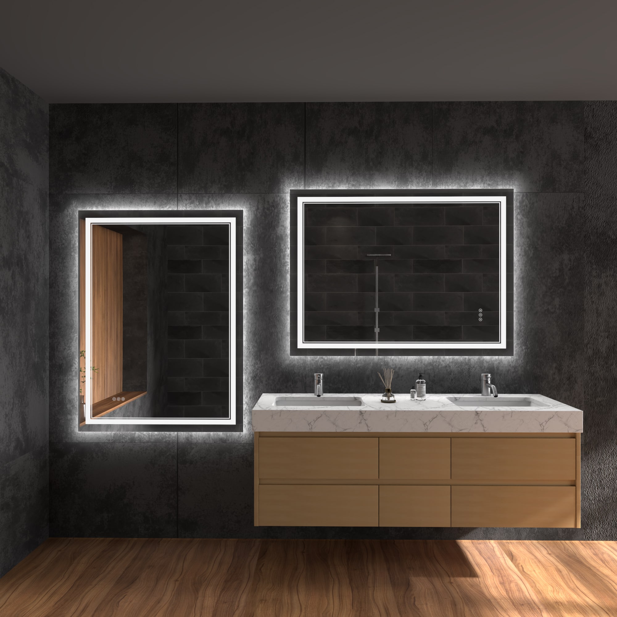 ExBrite DHBM4024FLAL Framed-Bath-Mirrors - View #10