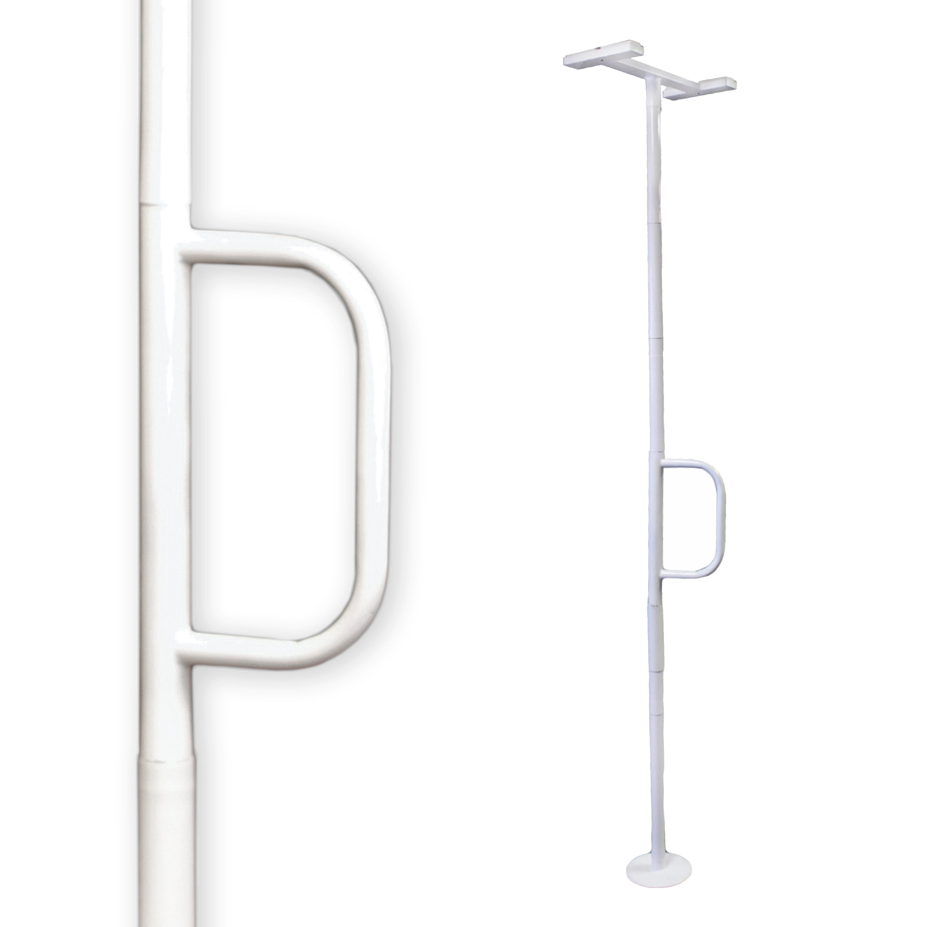 Stander Wonder Pole White Floor-mounted Grab Bar ( 300-lb Weight Capacity )