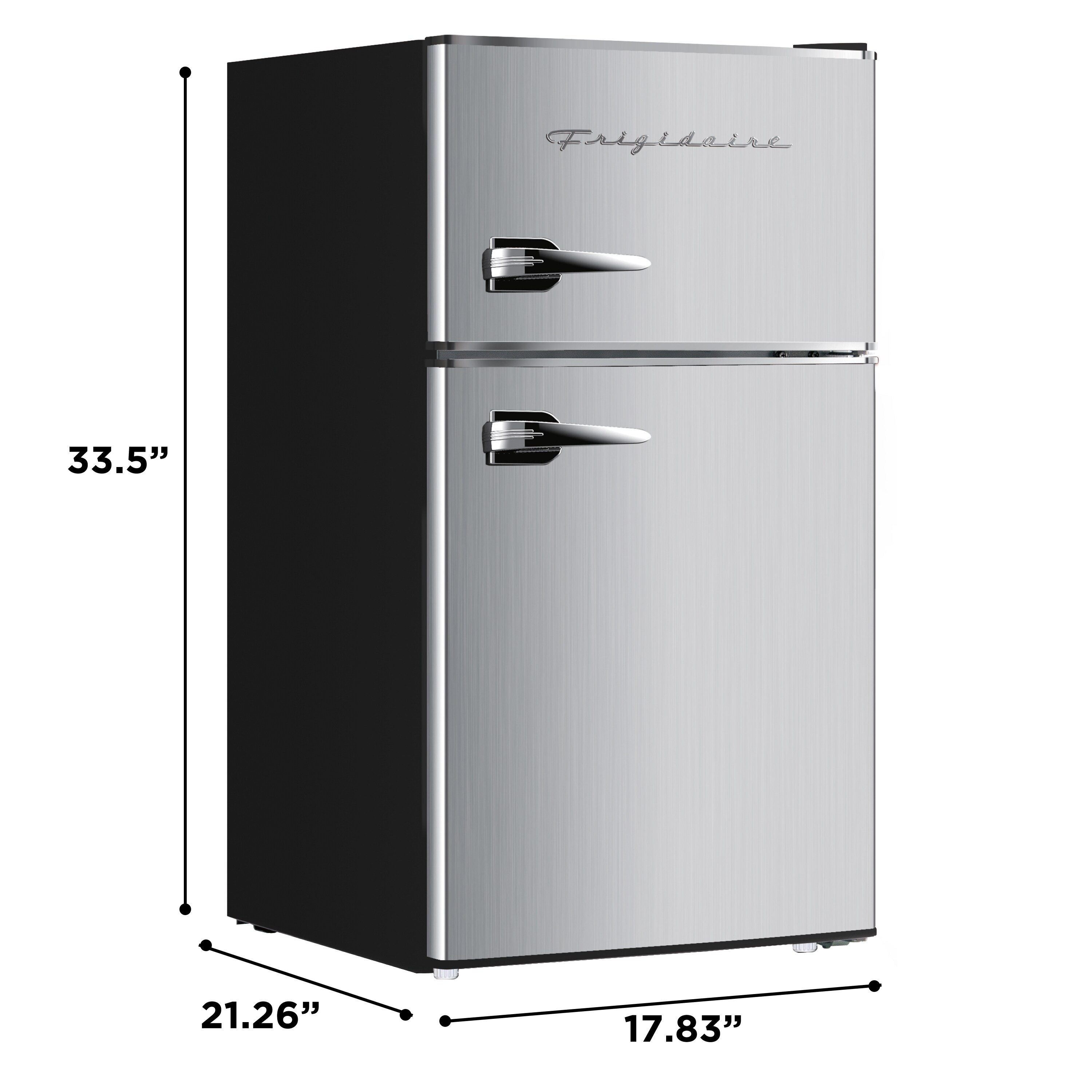 Platinum Compact Stainless Steel Top-Freezer Refrigerator