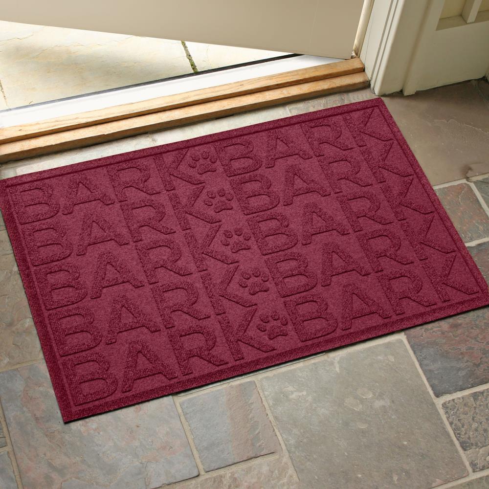 allen + roth 2-ft x 3-ft Black Rectangular Indoor Door Mat in the Mats  department at