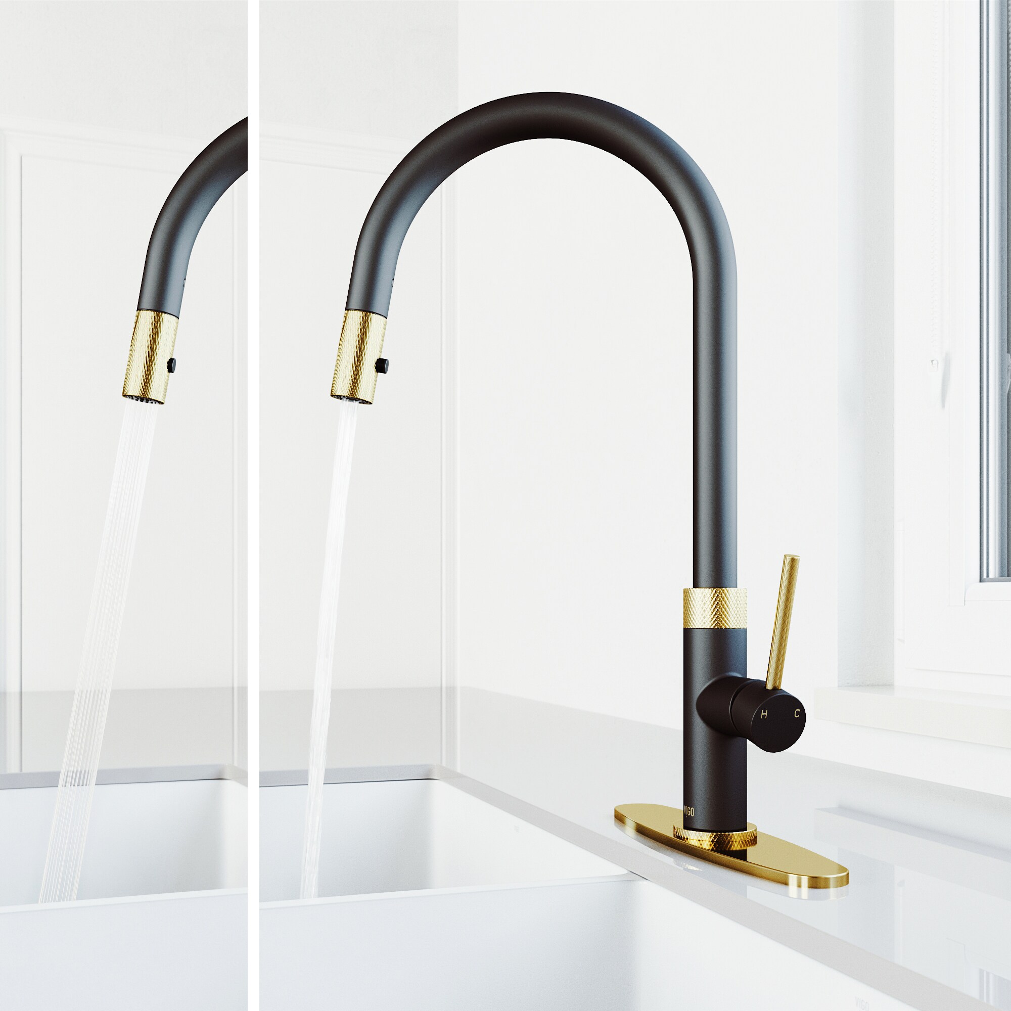 VIGO VG02033MGMBK1 Kitchen-Faucets - View #4