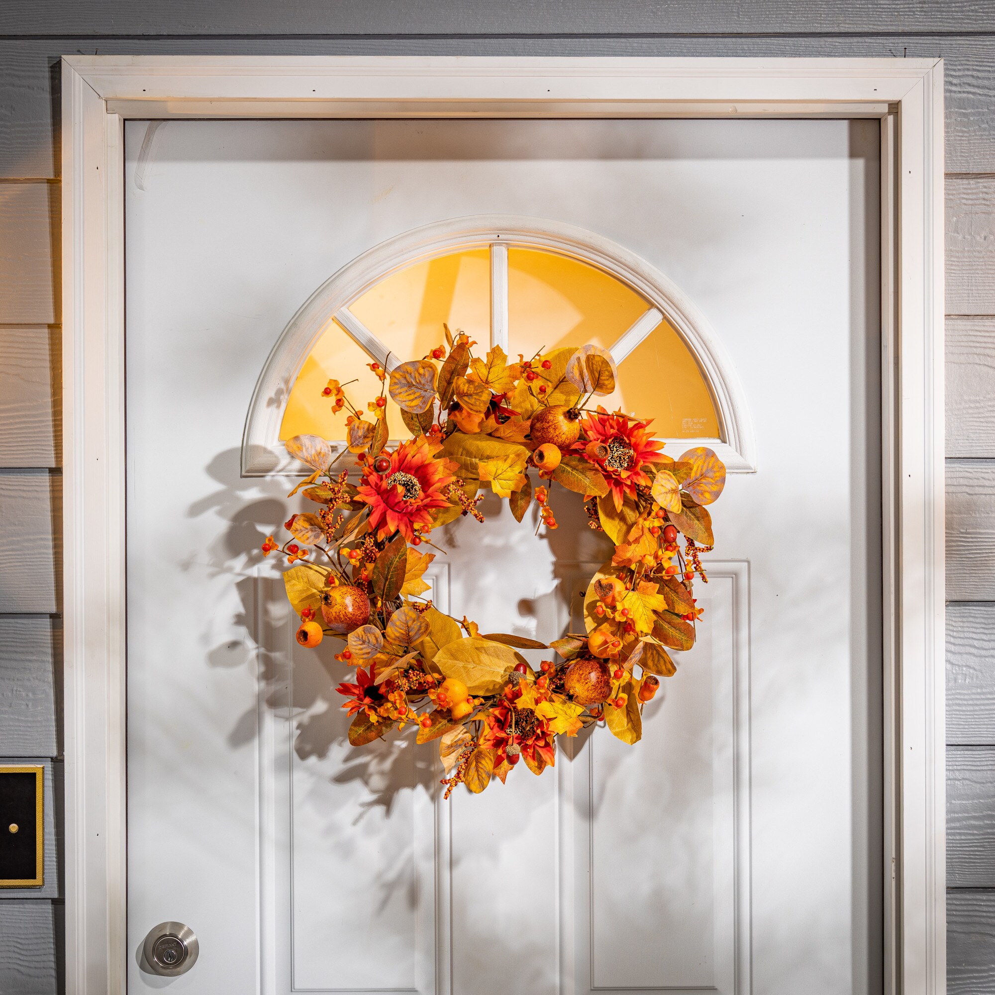 Gerson International 2492690EC Artificial-Thanksgiving-Wreaths - View #3