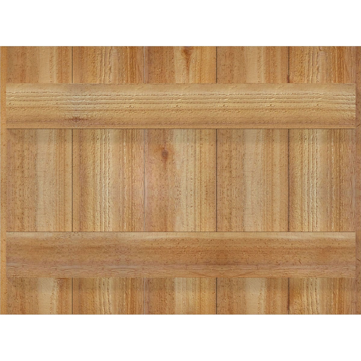 Ekena Millwork RBJ06S26X020RWR 26.875-in W x 20-in H Unfinished Paintable/Stainable Board and batten Wood Exterior Shutters ( 2 -Pack )