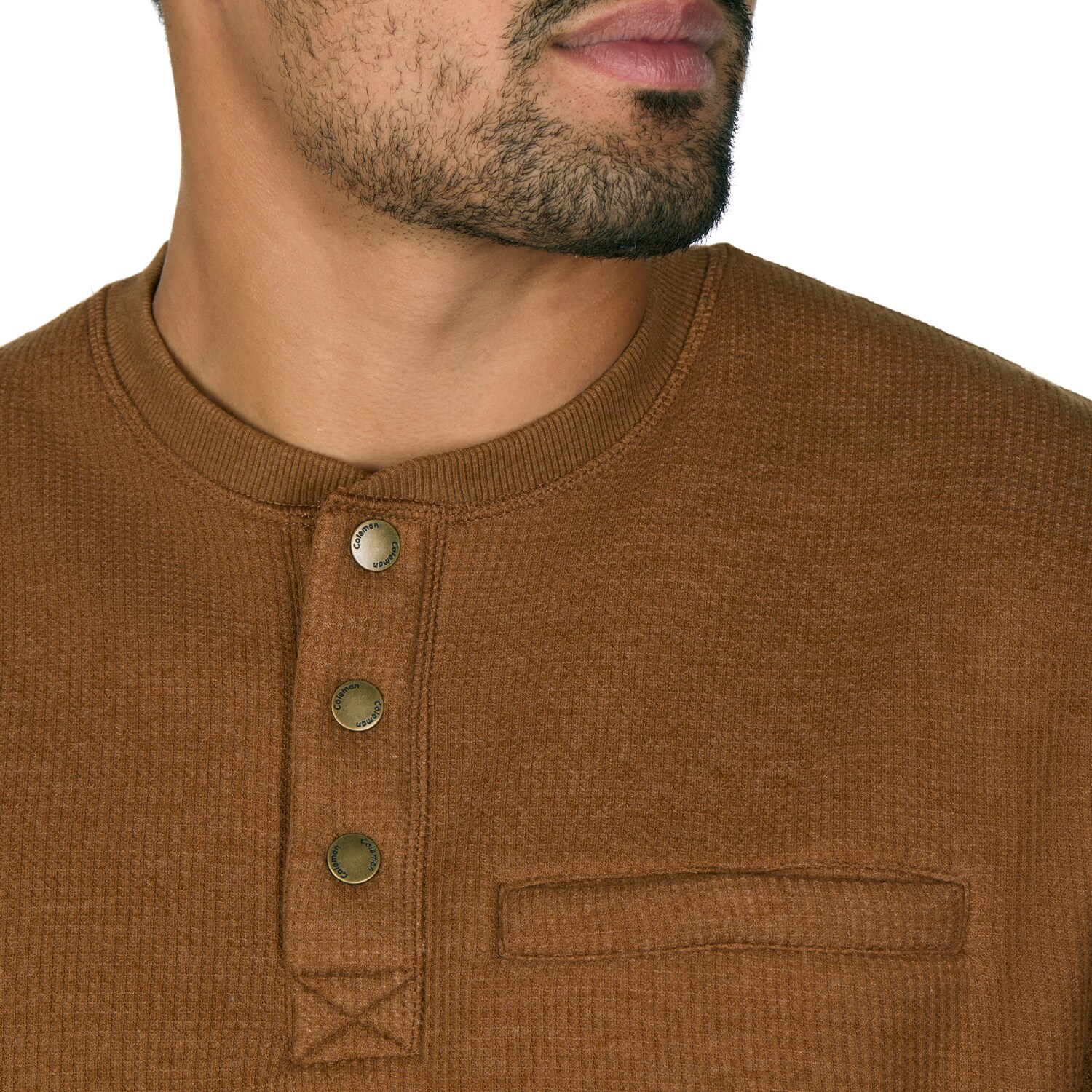 coleman fleece lined henley