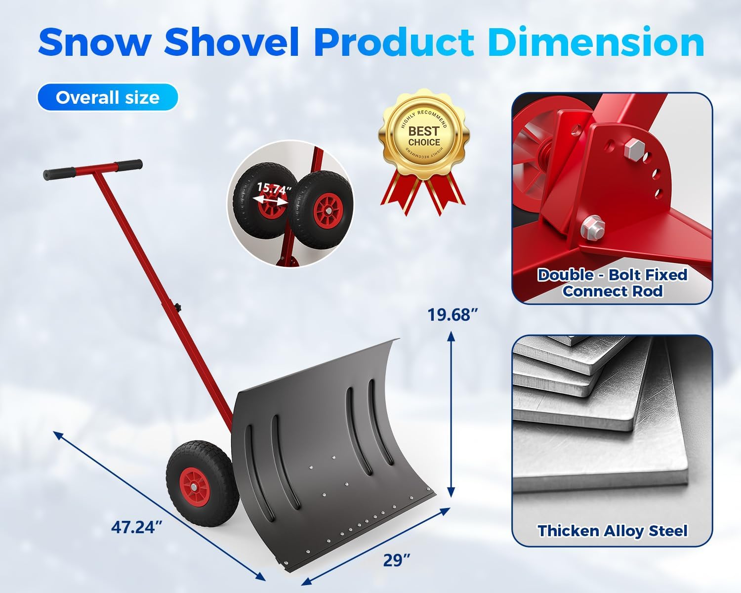 IdealHouse WEHHZ-H6683TXWQ75T Snow-Shovels - View #2
