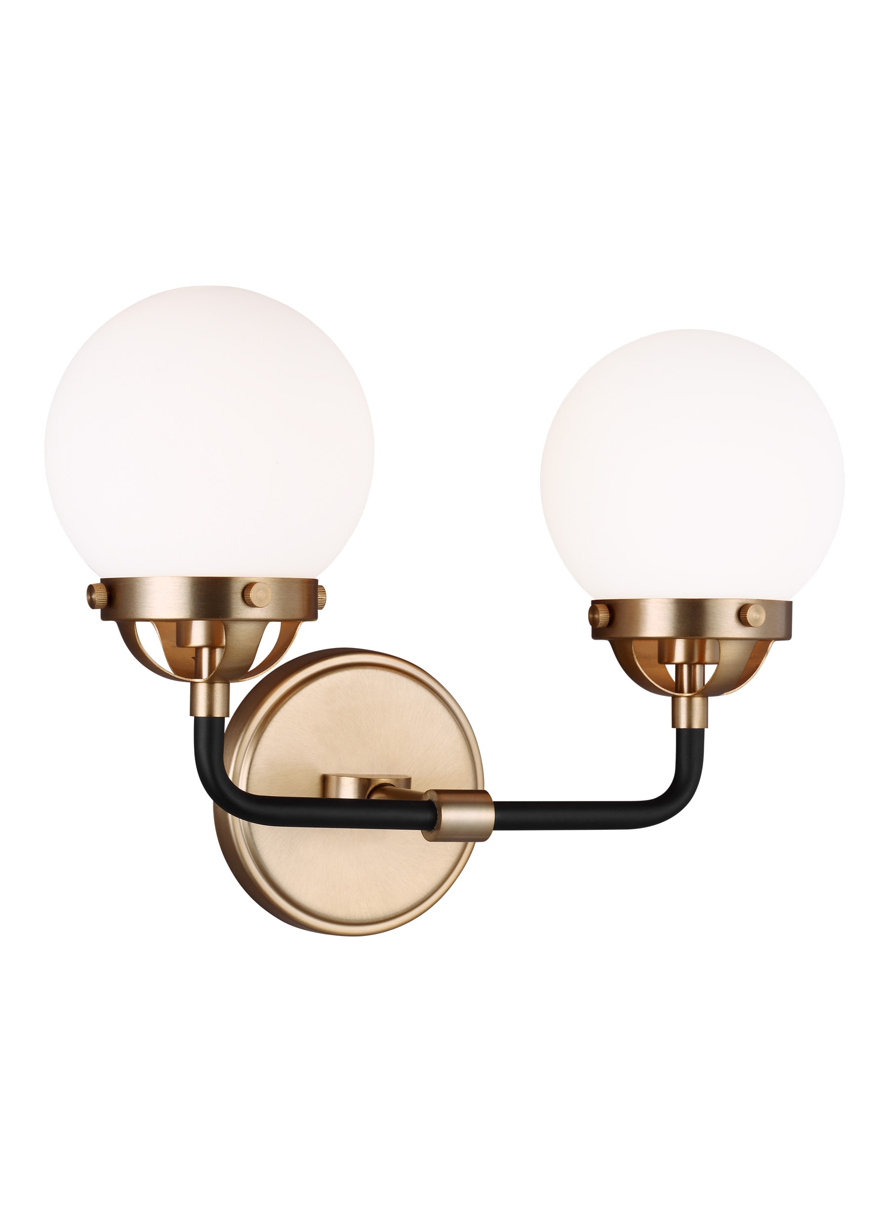 Generation Lighting 4487902-848 Cafe 14-in 2 -Light Satin Bronze Modern/contemporary Vanity light
