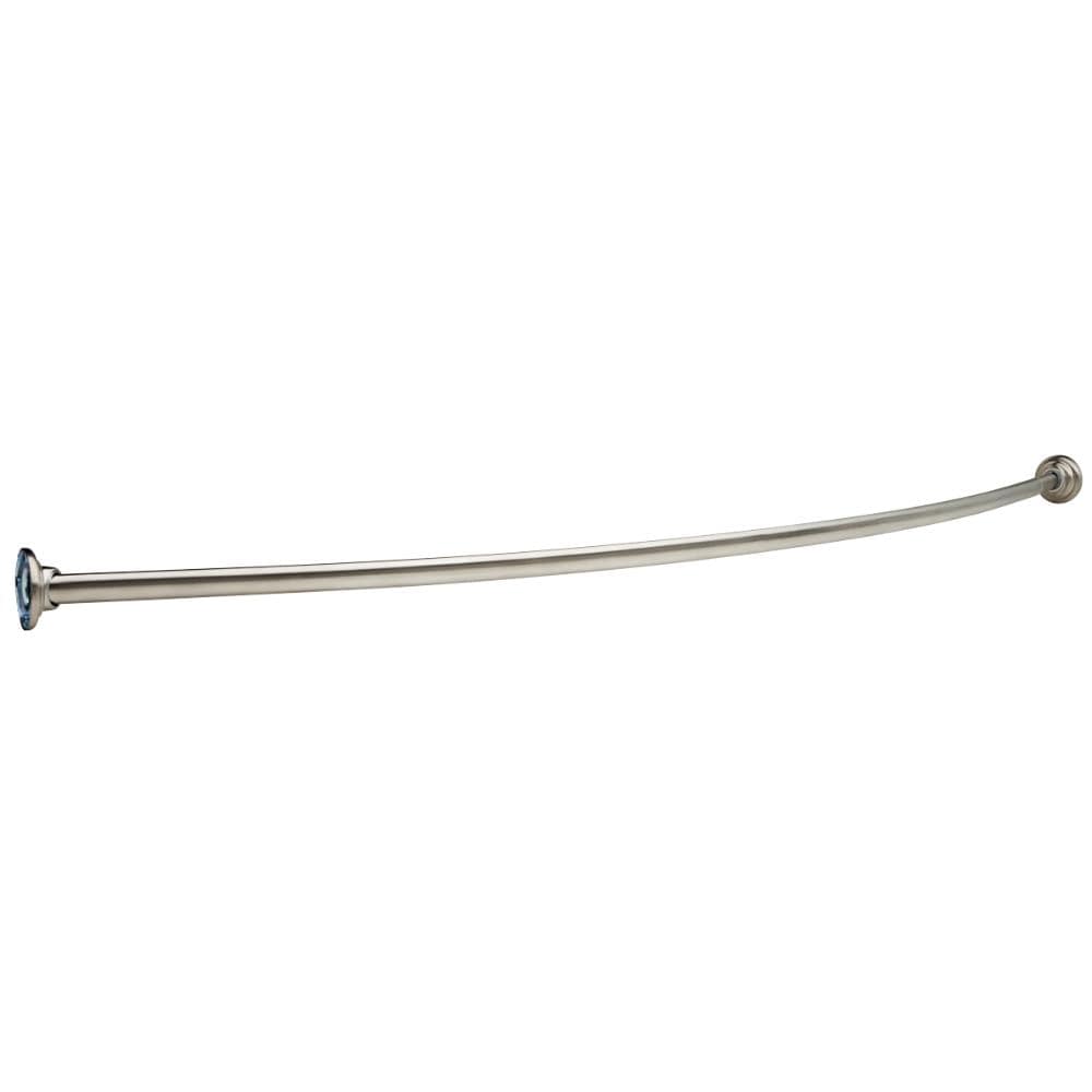 Franklin Brass 211-5SS 60-in to 60-in Stainless Steel Fixed Single Curve Shower Curtain Rod