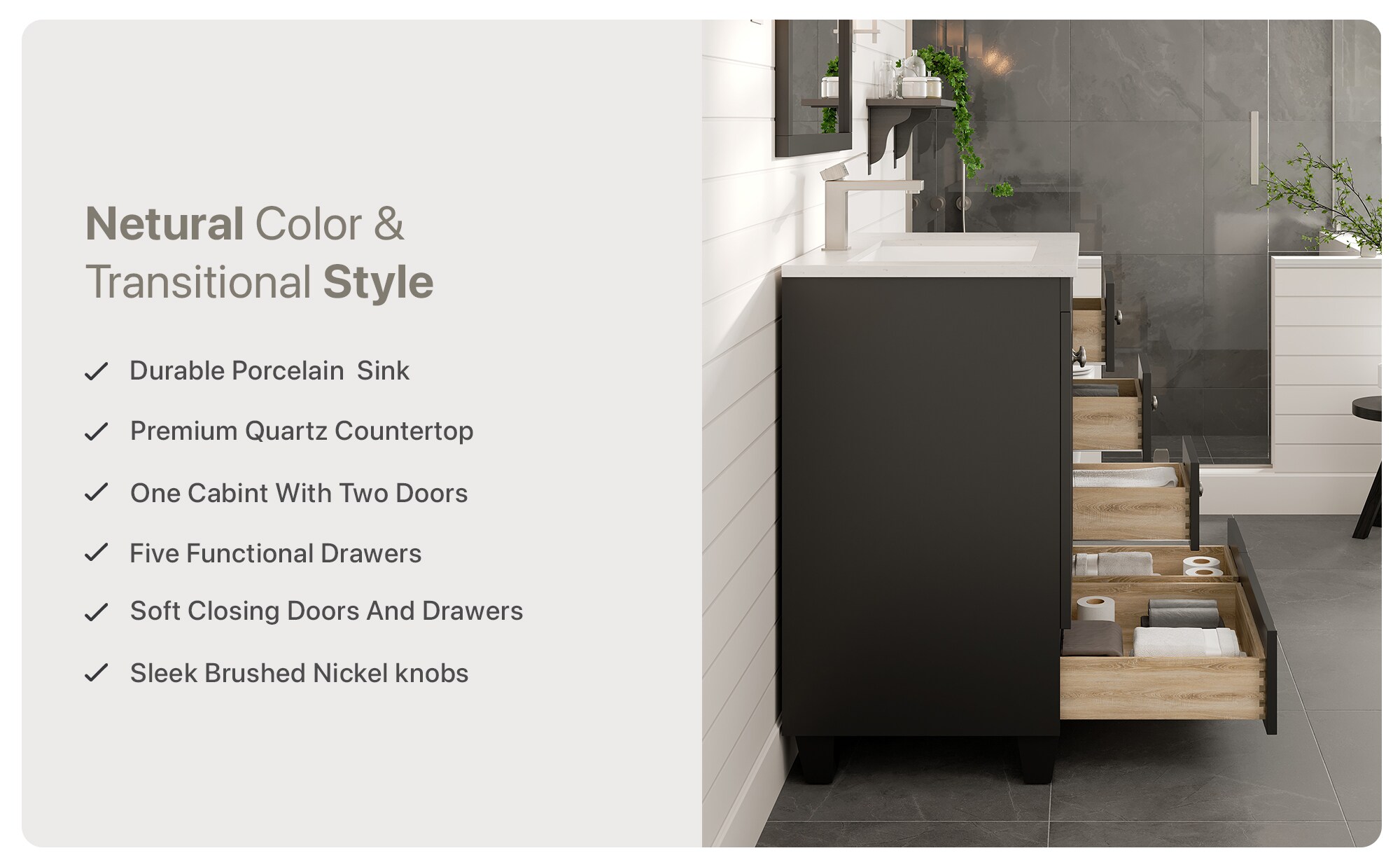 Eviva EVVN30-30X18ES-Q Bath-Vanity-Combo - View #9
