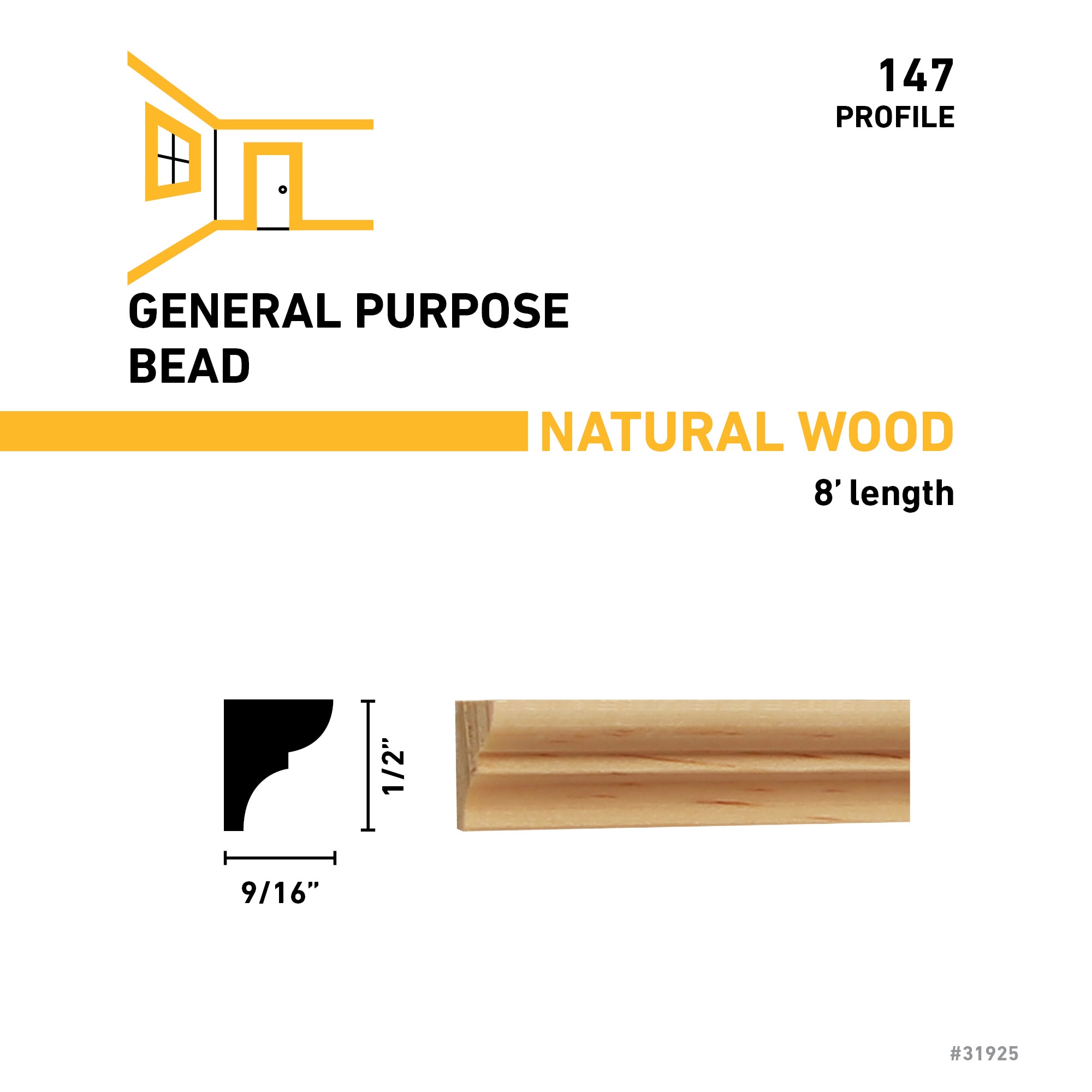 RELIABILT 147 8 PINE Window-Door-Casings - View #2