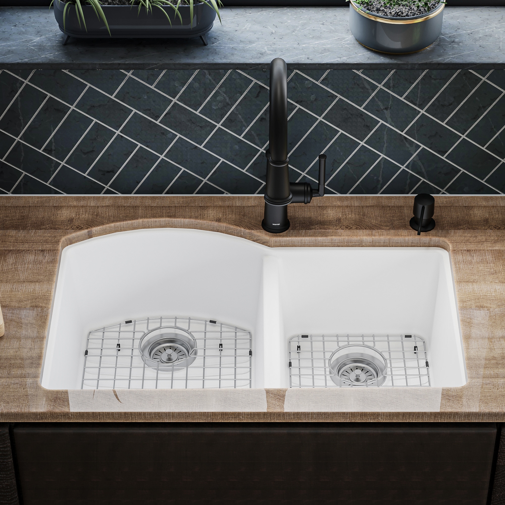 Karran QU-610-WH-PK1 Kitchen-Sinks - View #12