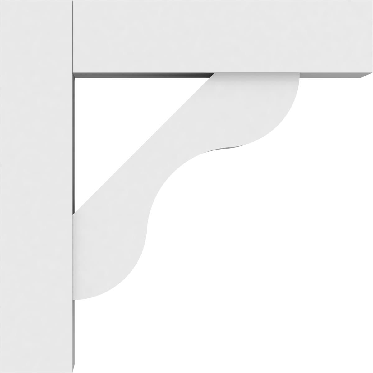 Ekena Millwork BKTP05X18X18CAR05 Exterior-Brackets-Braces - View #3