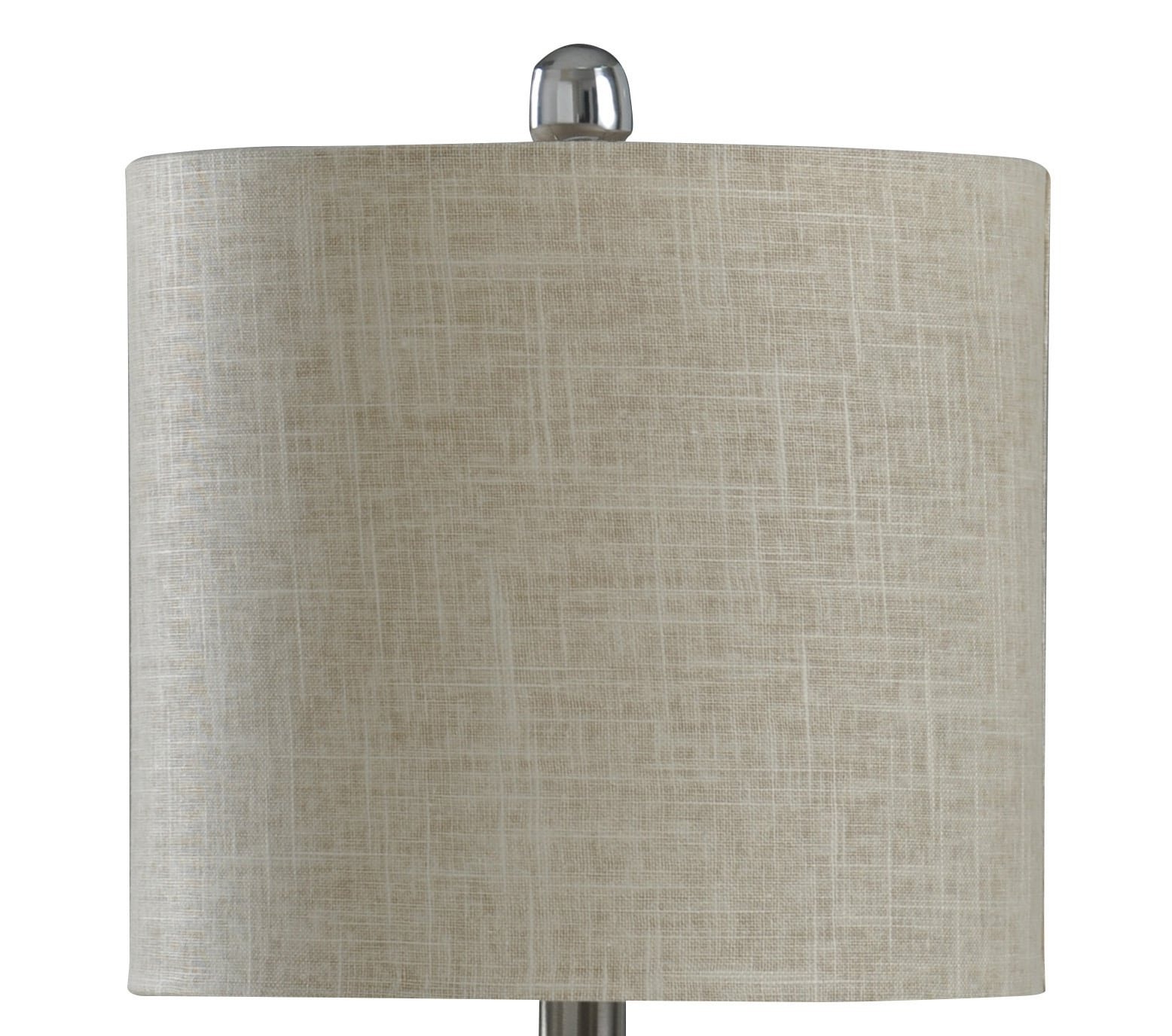 Prova 20" Grey Ceramic Table Lamp with Beige Hardback Shade