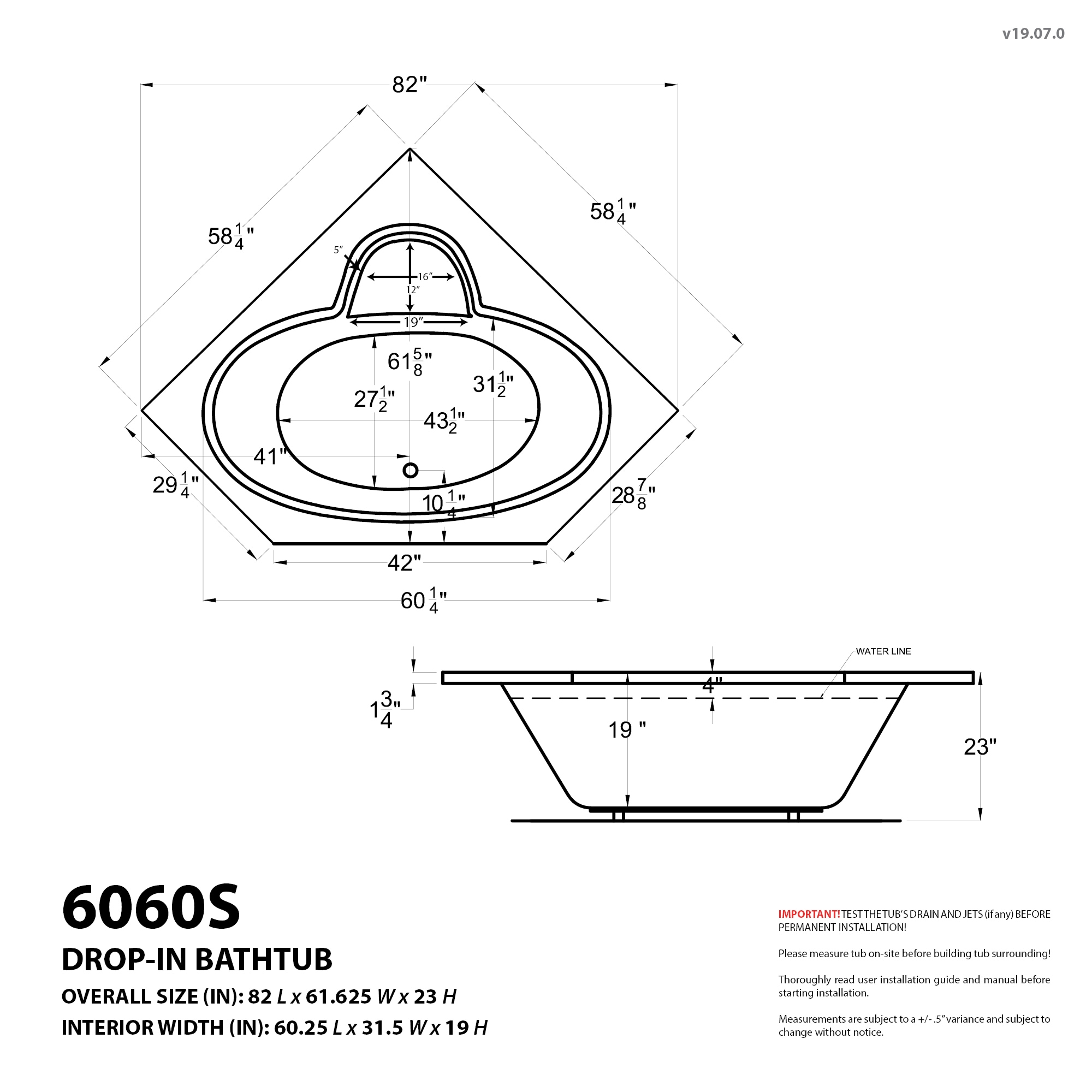 Endurance LS6060SDLX bathtubs - View #5