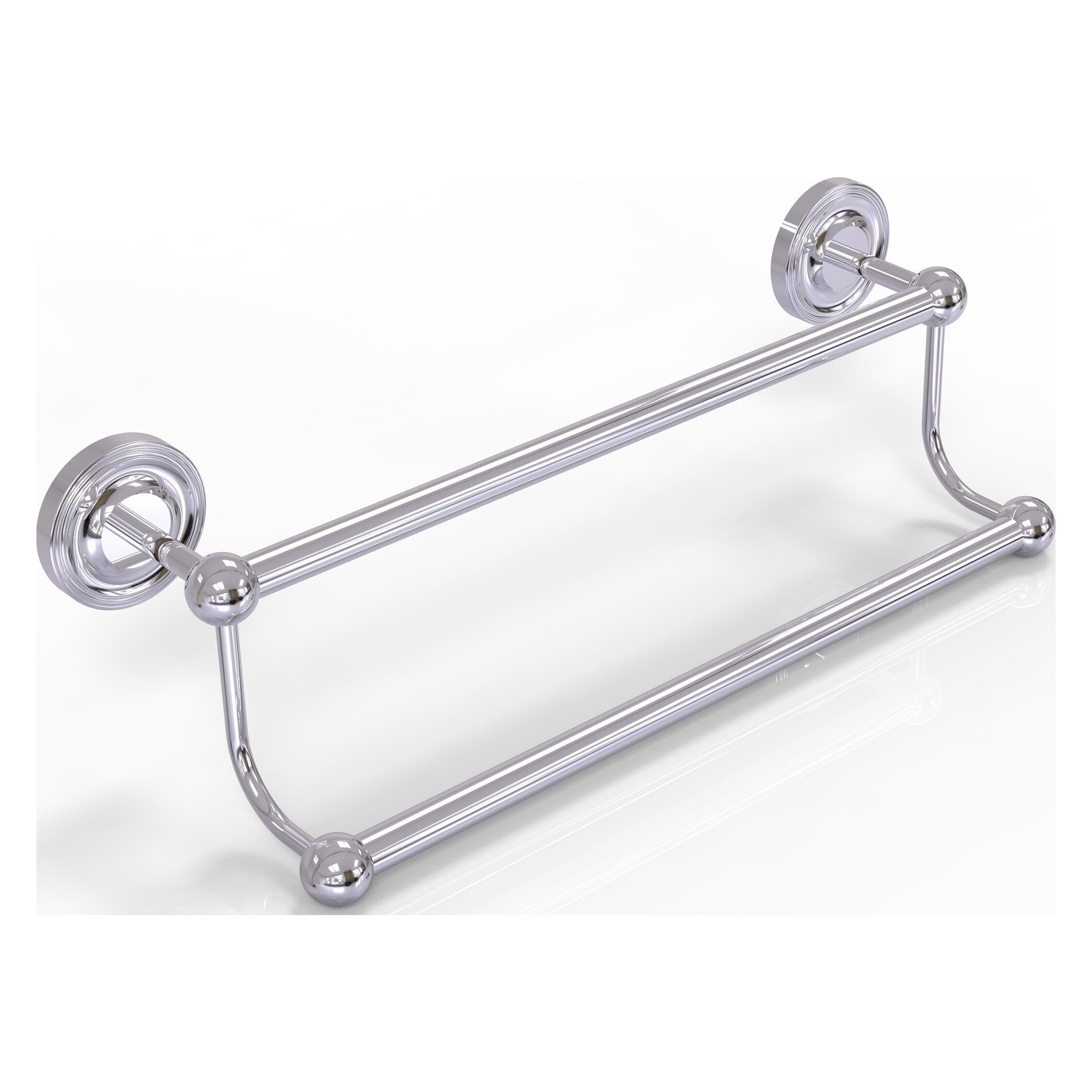 Allied Brass PR-72/18-PC Prestige Regal 18-in double Polished Chrome Wall mount Double Towel Bar