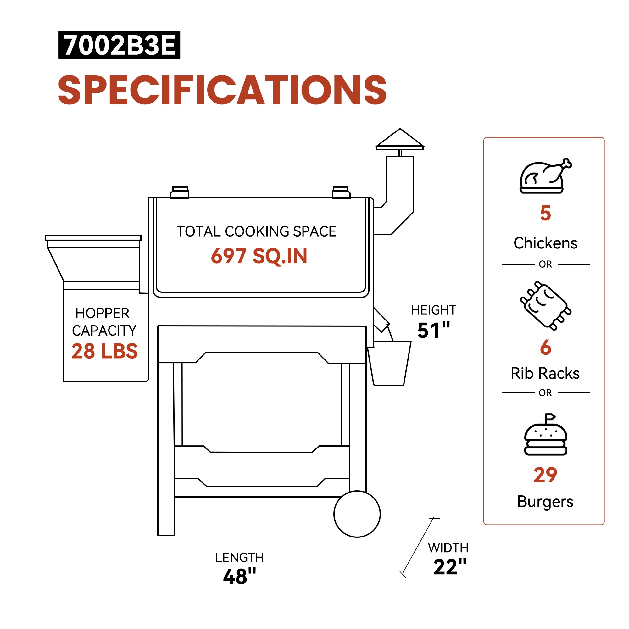 Z GRILLS ZPG-7002B3E Pellet-Grills - View #9