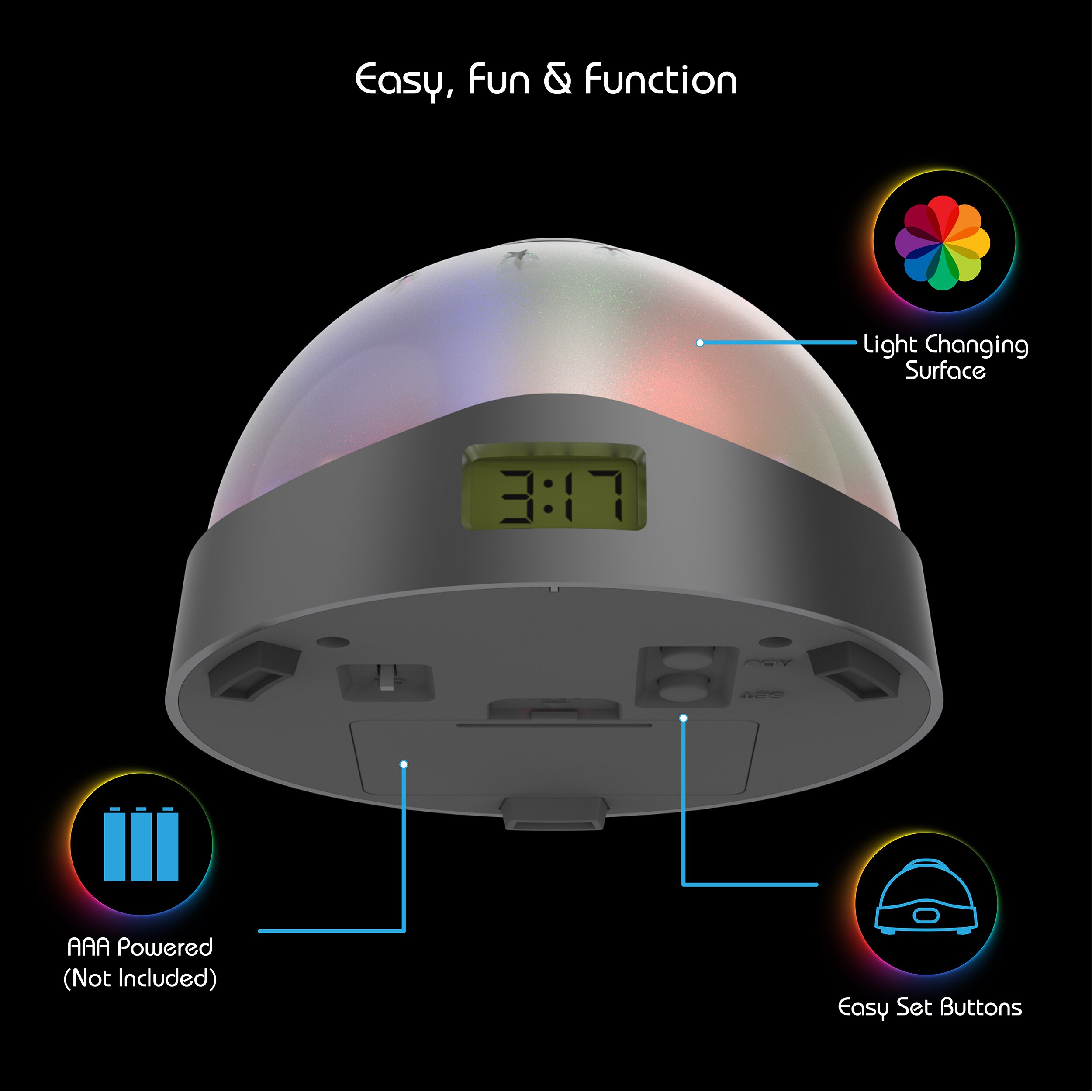 auraLED 6999LWE Indoor-Outdoor-Clocks - View #5