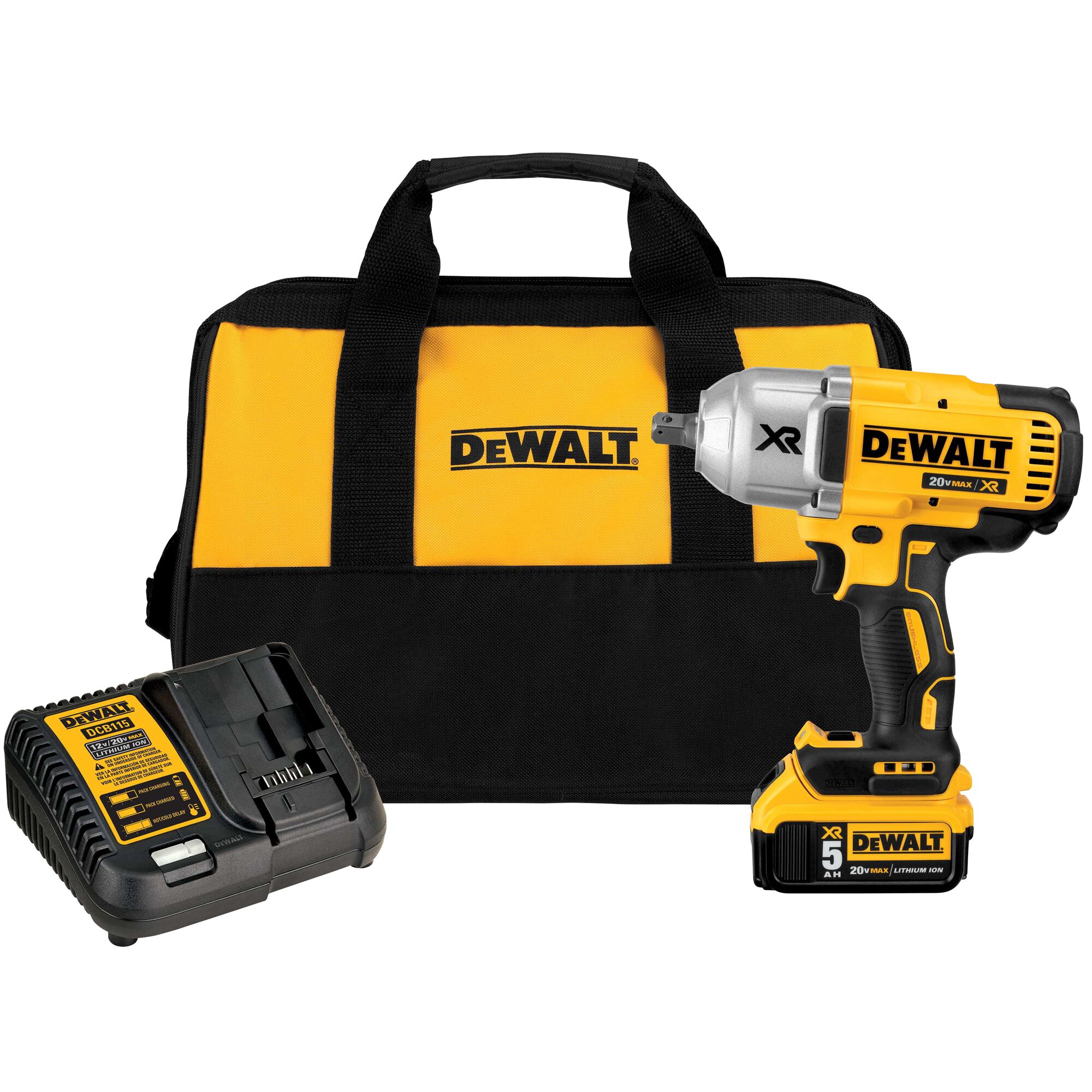 DEWALT DCF899P1 Variable Speed Brushless 1/2-in square Drive Cordless Impact Wrench (Battery Included)
