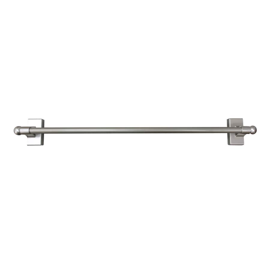 Project Source 16-in To 28-in Silver Steel Single Curtain Rod