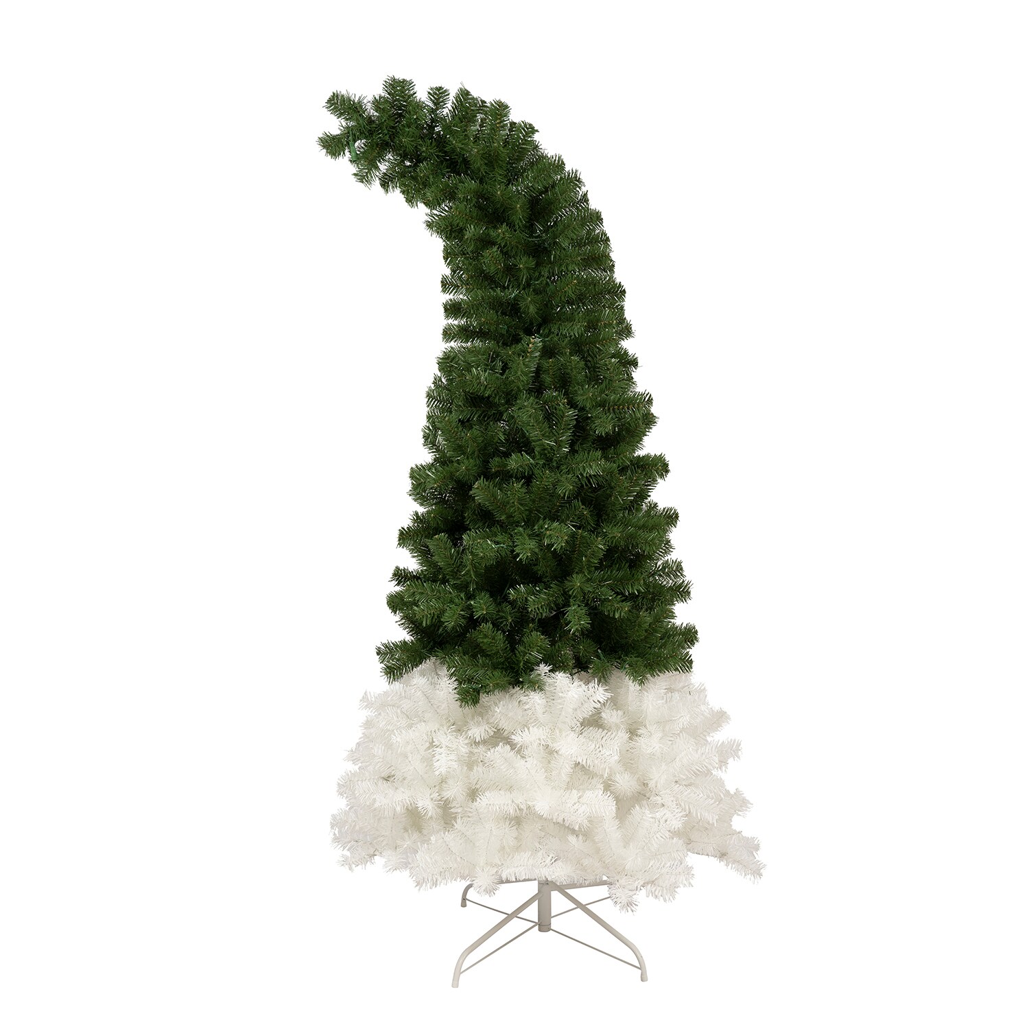 Bybafun YA7200002 7-Feet Pre-lit Flocked Artificial Christmas Tree with Clear LED Lights