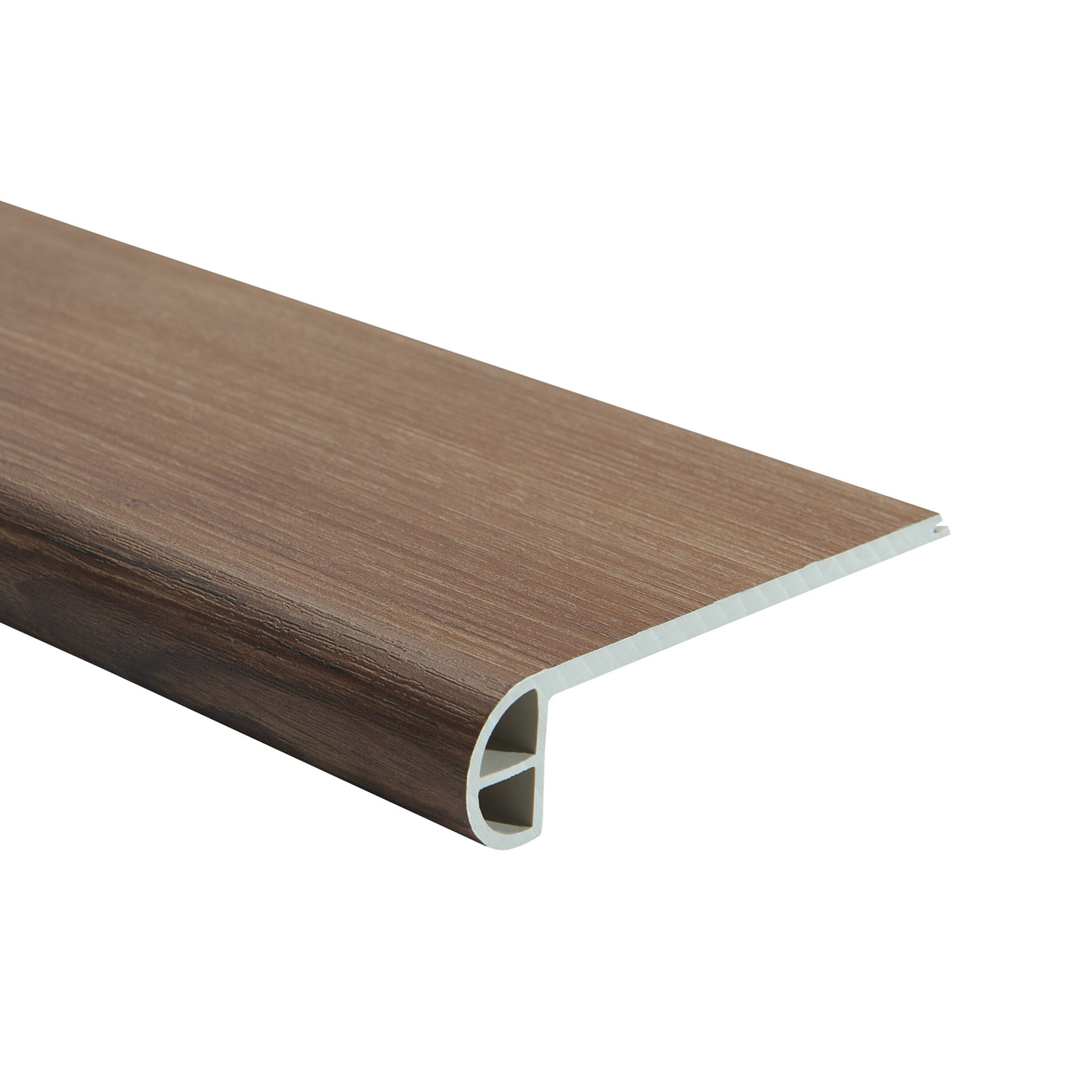 Villa Barcelona LOWMUCL265-FSNM Rigid Core 4.527-Inches x 94.48-Inches x 0.944-Inches Osuna Prefinished Vinyl Hickory Flush Stair Nosing