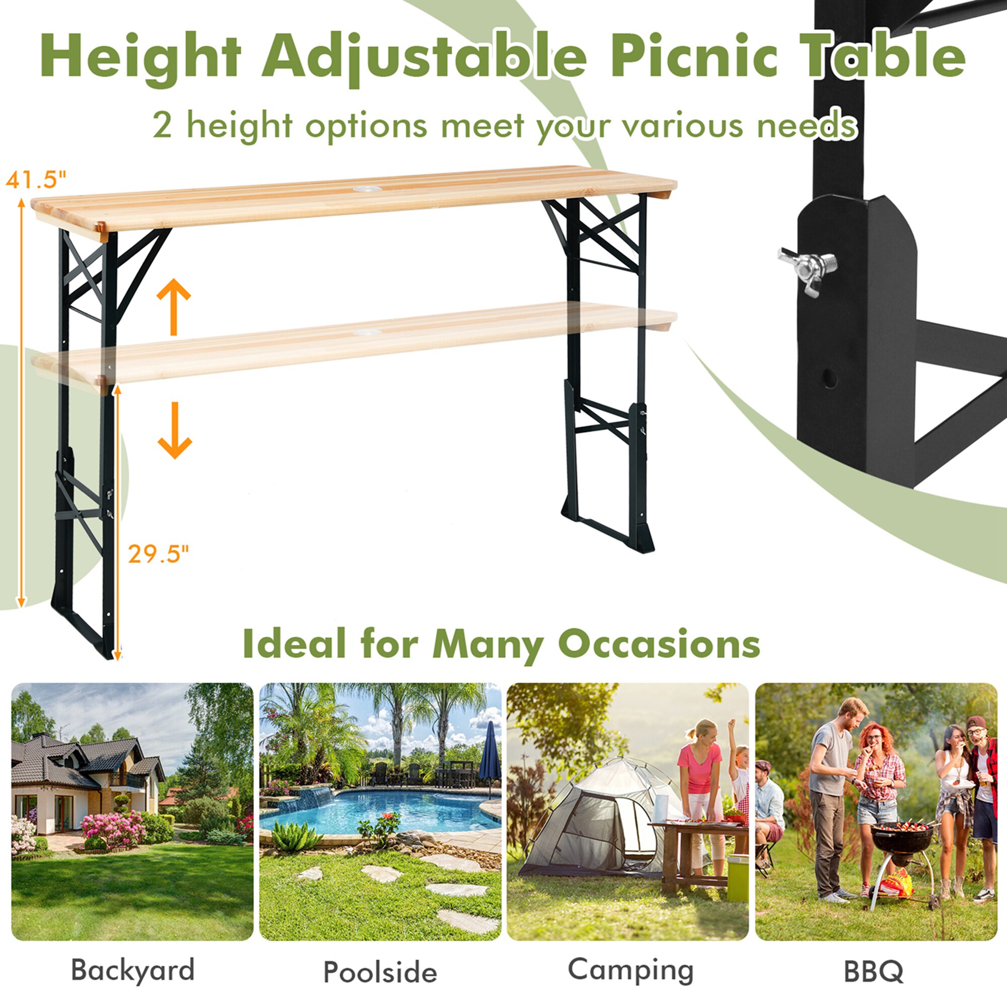 Costway HCST01833 Patio-Tables - View #6