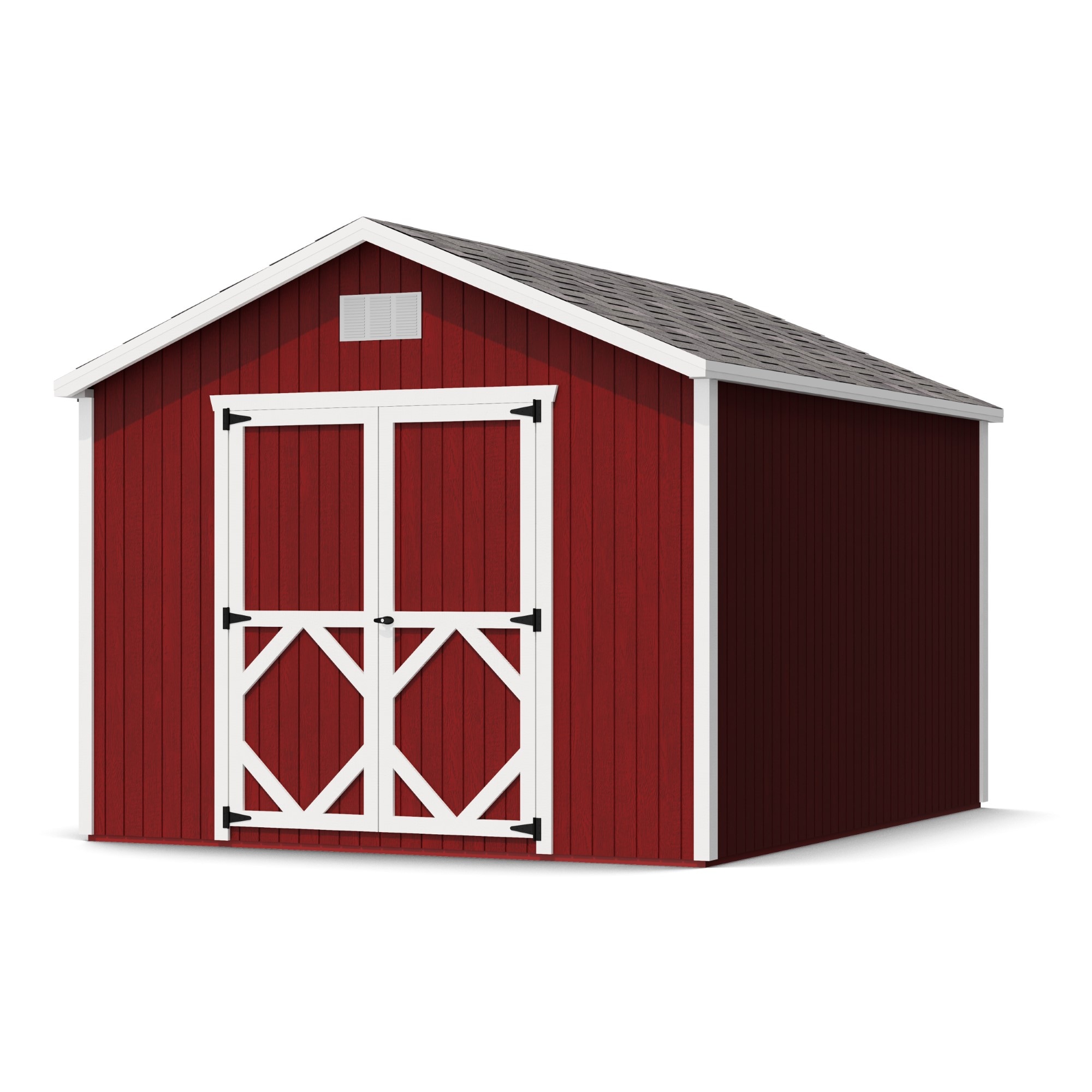 Little Cottage Co 10X12 CGS-PC Classic Gable 10-ft x 12-ft Gable Style Wood Outdoor Storage Shed with 2 Doors