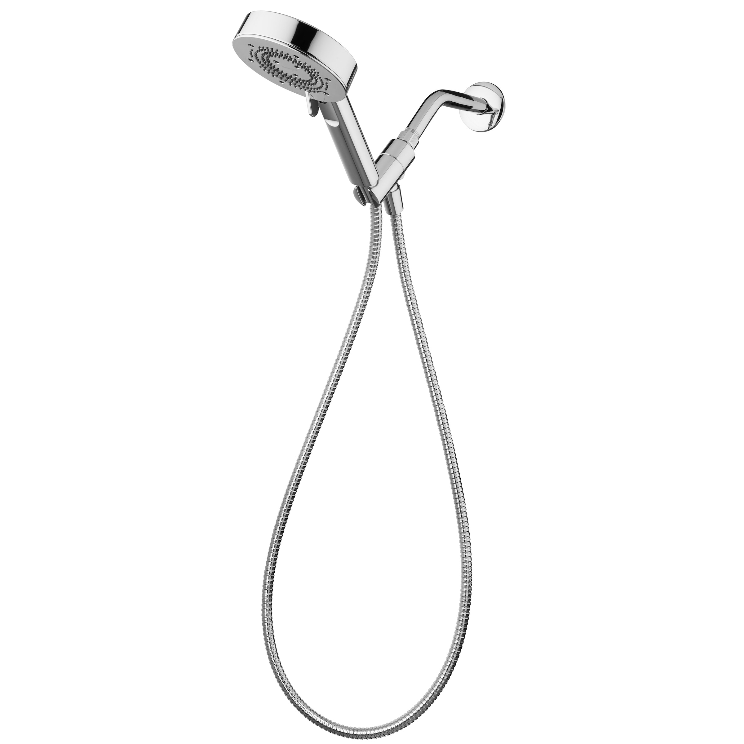 Brondell NE80-HSBB-CH Nebia Yuba Water Saving Showers 5 -Spray Chrome 5.3-in Round Handheld High Pressure Shower Head 1.5 GPM