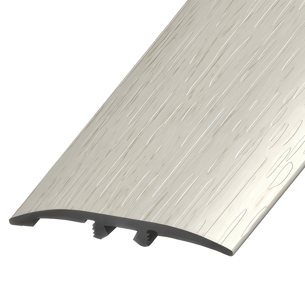 Versatrim SLT-114878 GlueCore Lucida SoundTrack GlueCore-Whitewood Prefinished 0.25-in T x 2-in W x 94-in L PVC 3-in-1 T-moulding/Reducer/Endcap