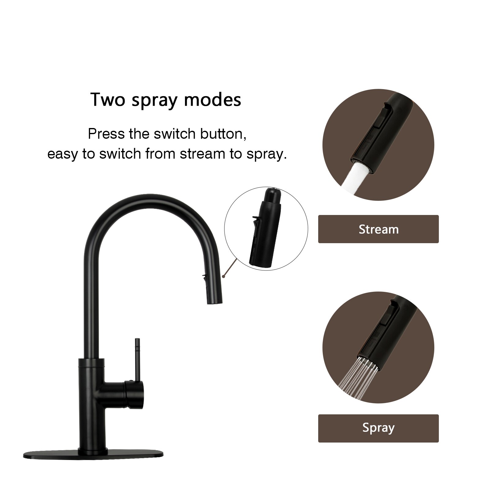 Akicon AK96416-MB Kitchen-Faucets - View #4