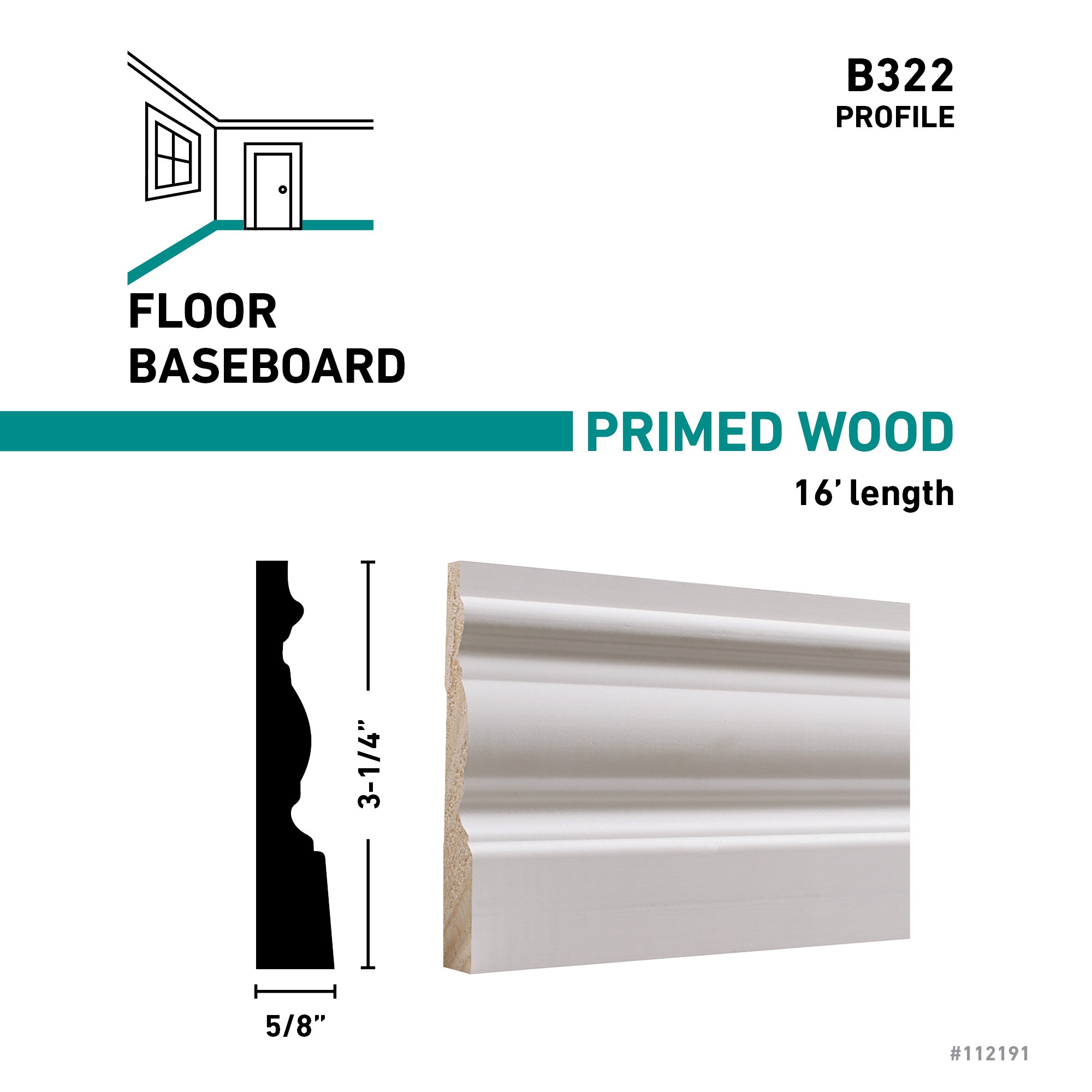 RELIABILT B32216FJPMD Baseboard-Moulding - View #3