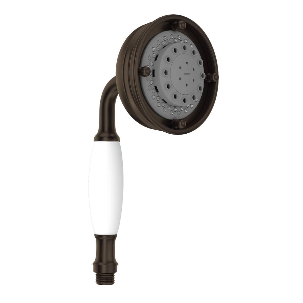 Rohl 1150/8TCB Spa Shower 4 inch 3-Function Shower Head with Handshower Included in Tuscan Brass