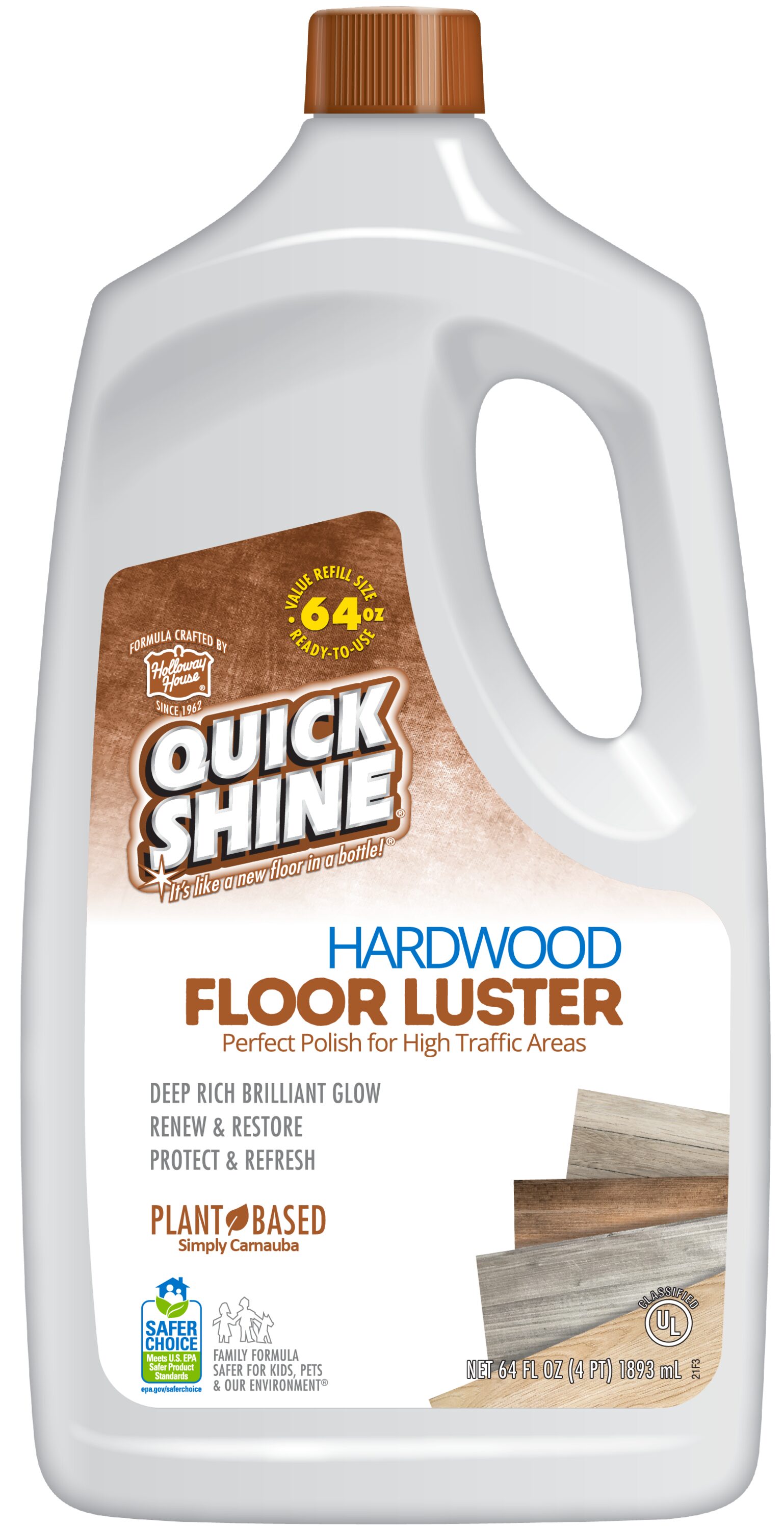 Holloway House Quick Shine Floor Finish - 64 fl oz jug