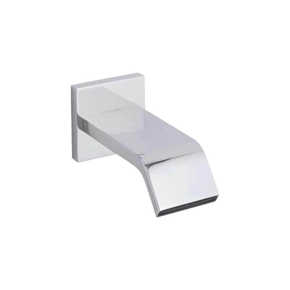 Loure Polished Chrome Wall-Mounted Tub Spout