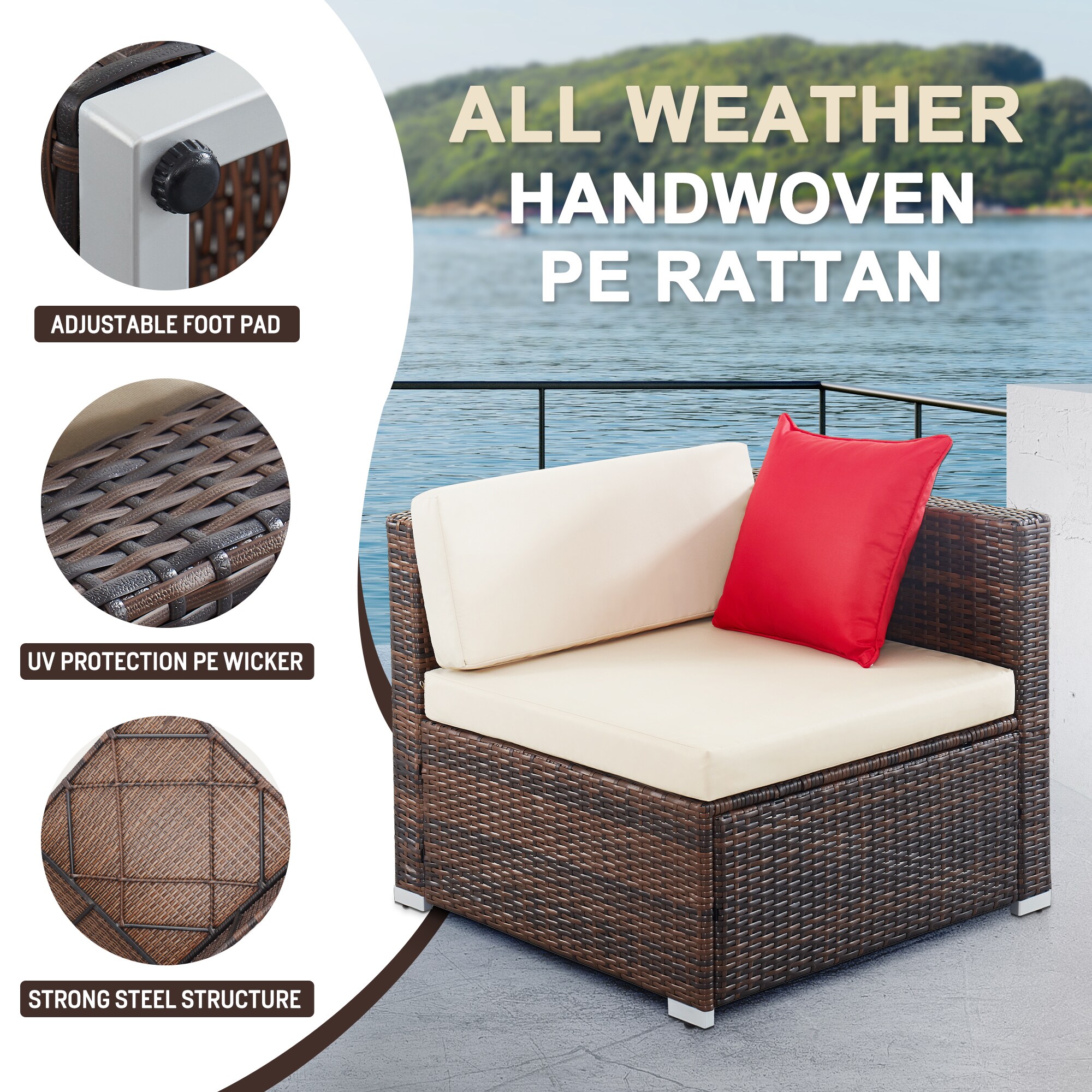 LTMATE LSHY301-DBBG Patio-Conversation-Sets - View #3