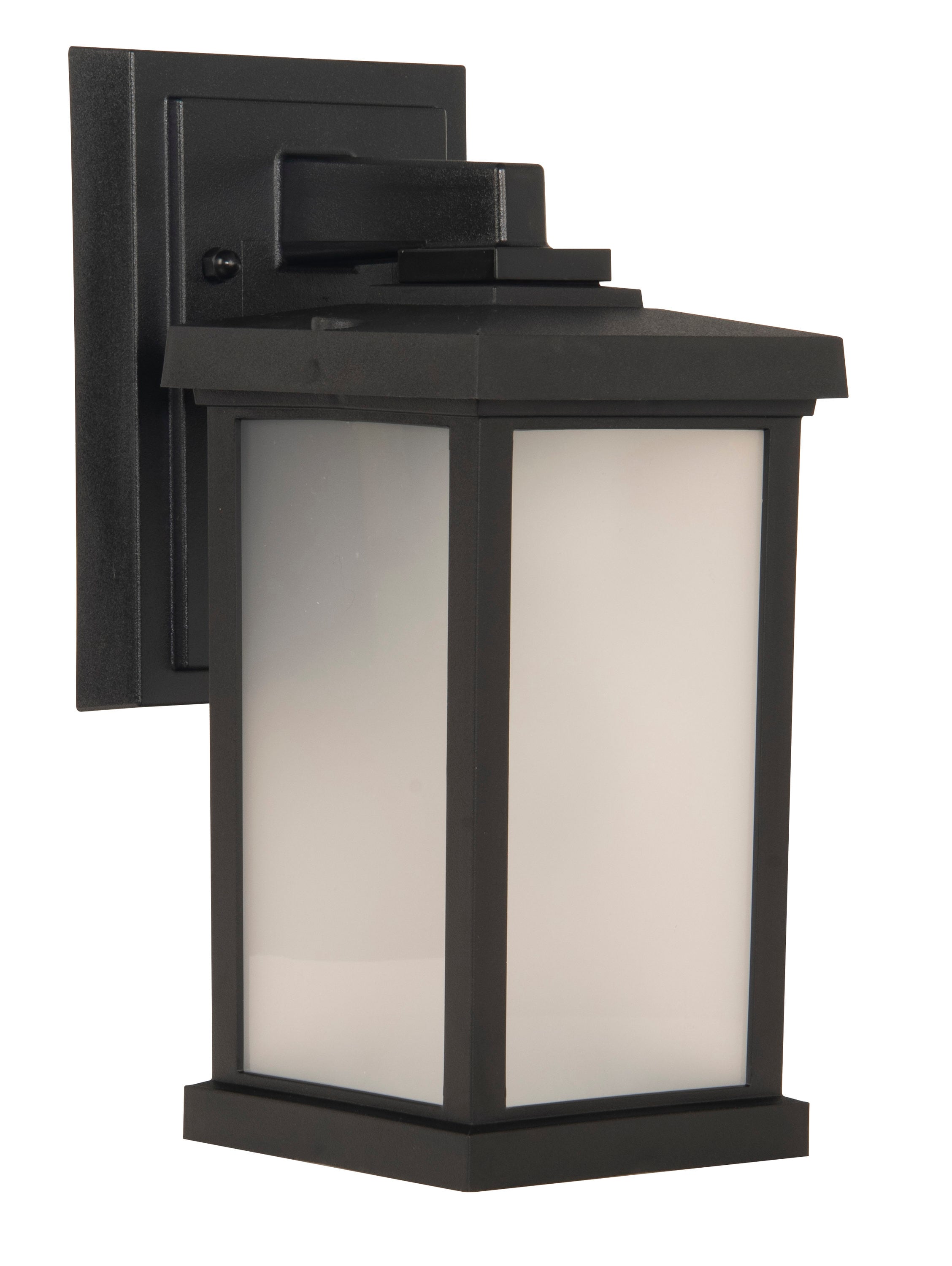 Craftmade ZA2404-TB Composite 1 -Light 12-in H Matte Black Hardwired Outdoor Wall Light