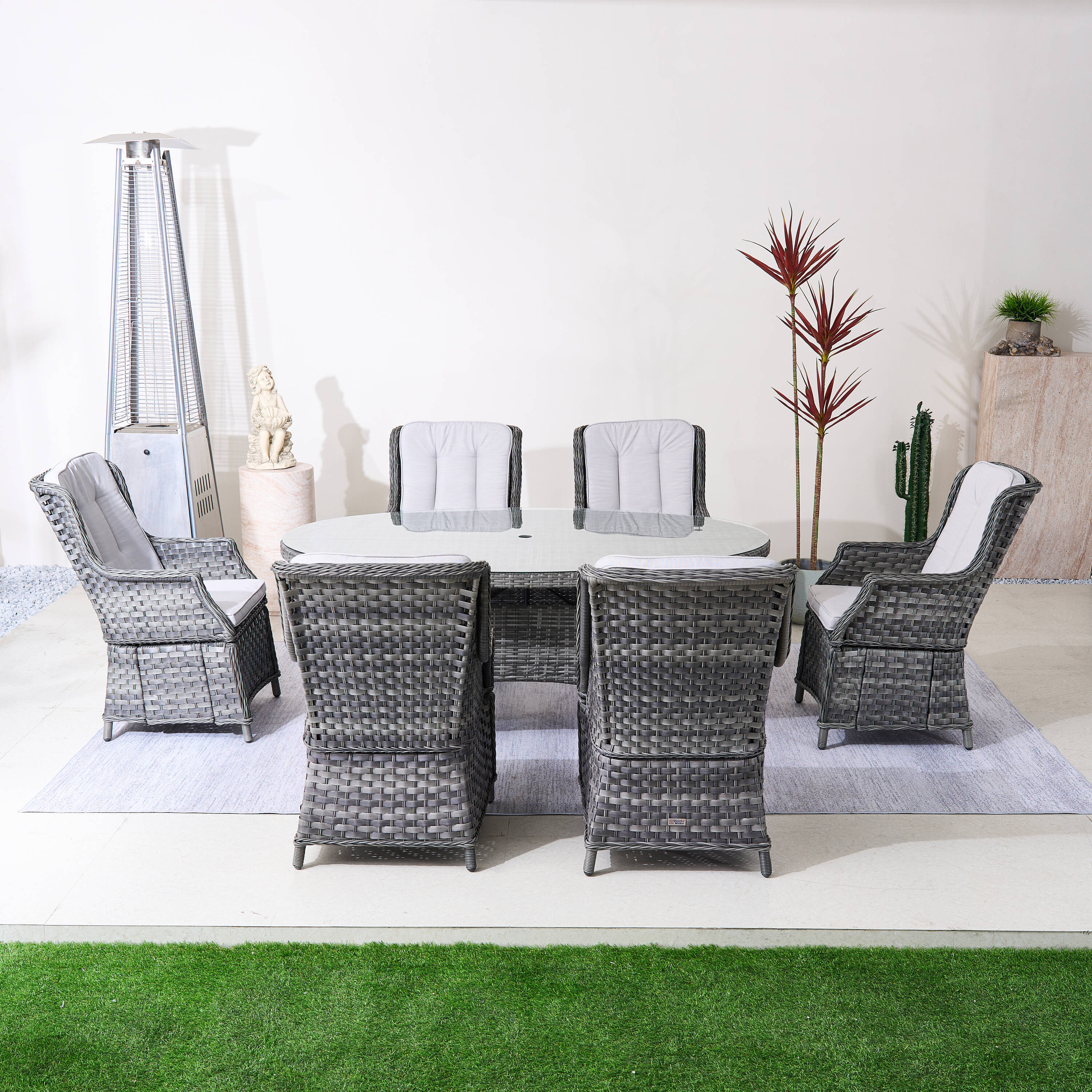 Direct Wicker DWD-6-010&1122-GR Patio-Dining-Sets - View #12