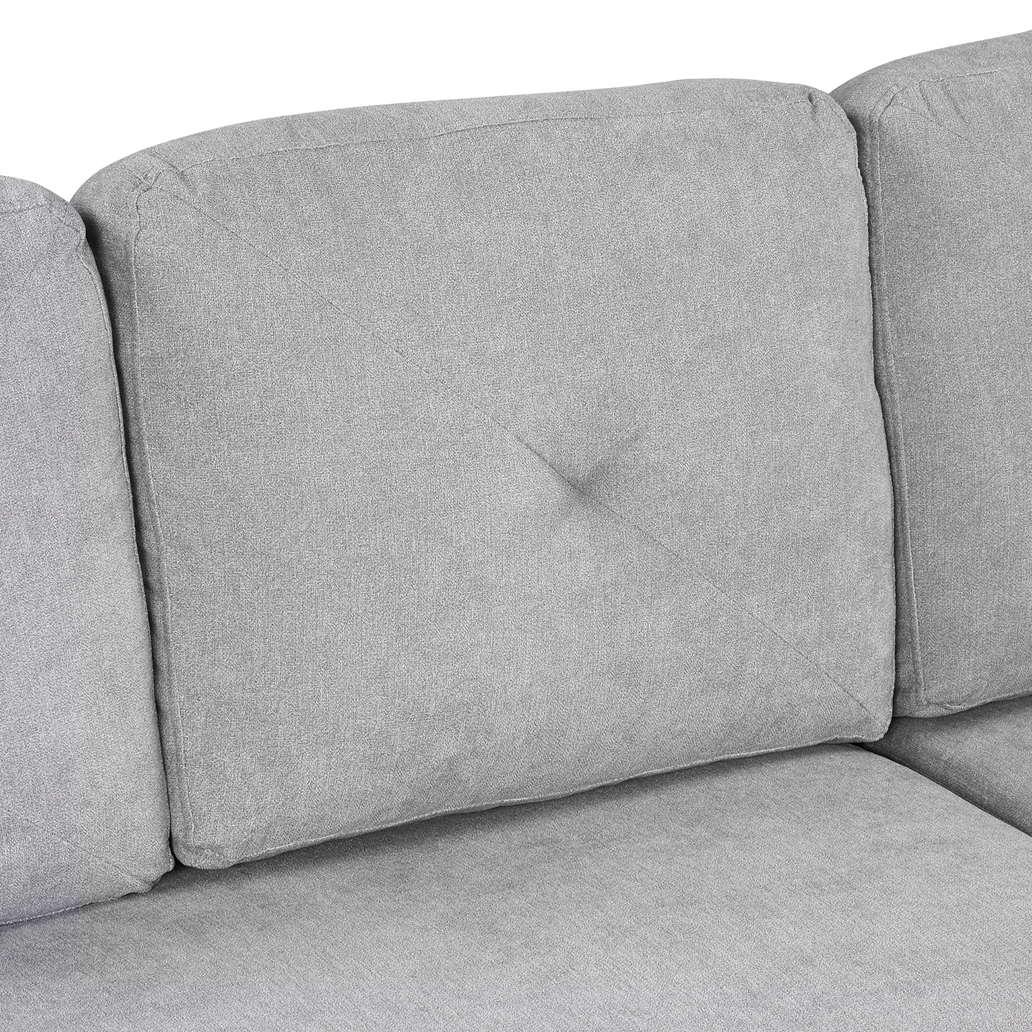 Bybafun 83.1-in Casual Gray Velvet Reclining Sleeper In The Couches ...