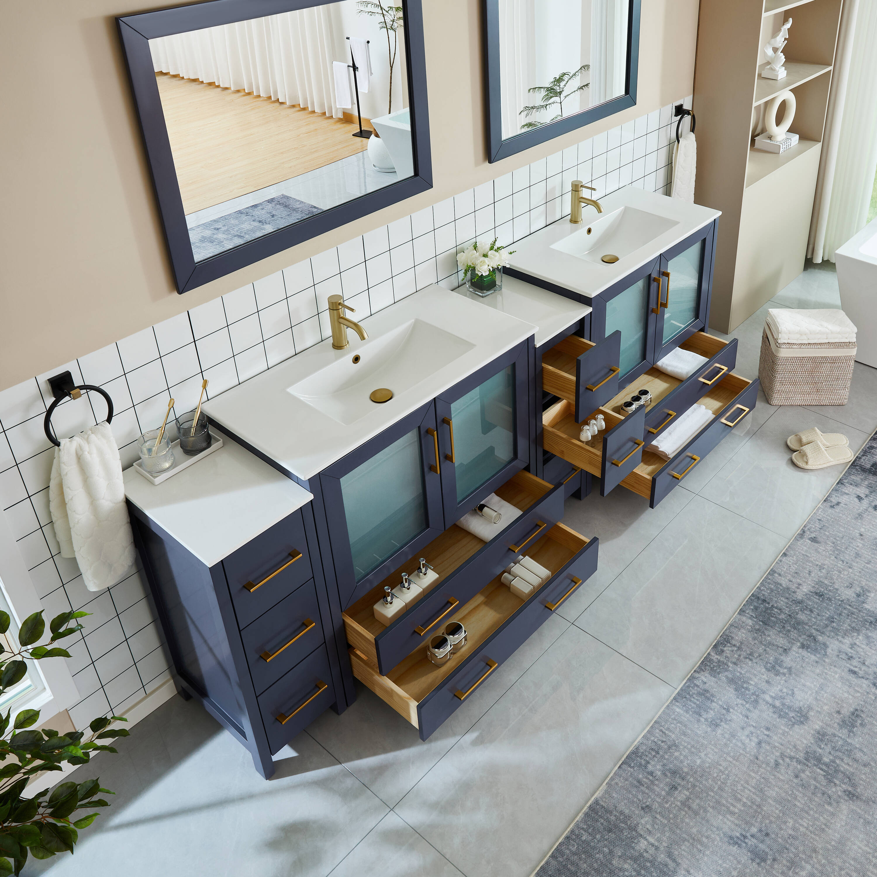 Vanity Art VA3036-96B Bath-Vanity-Combo - View #10