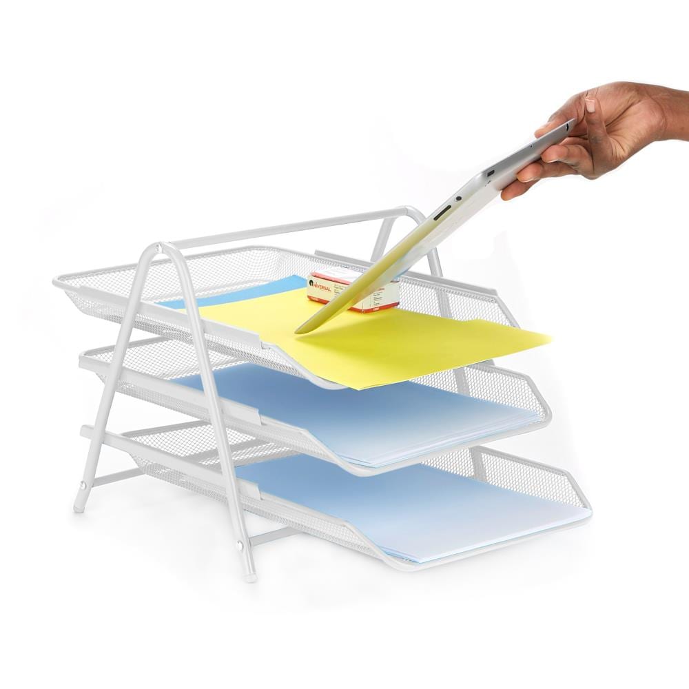Mind Reader 3TPAPER-WHT Desktop-Organizers - View #2