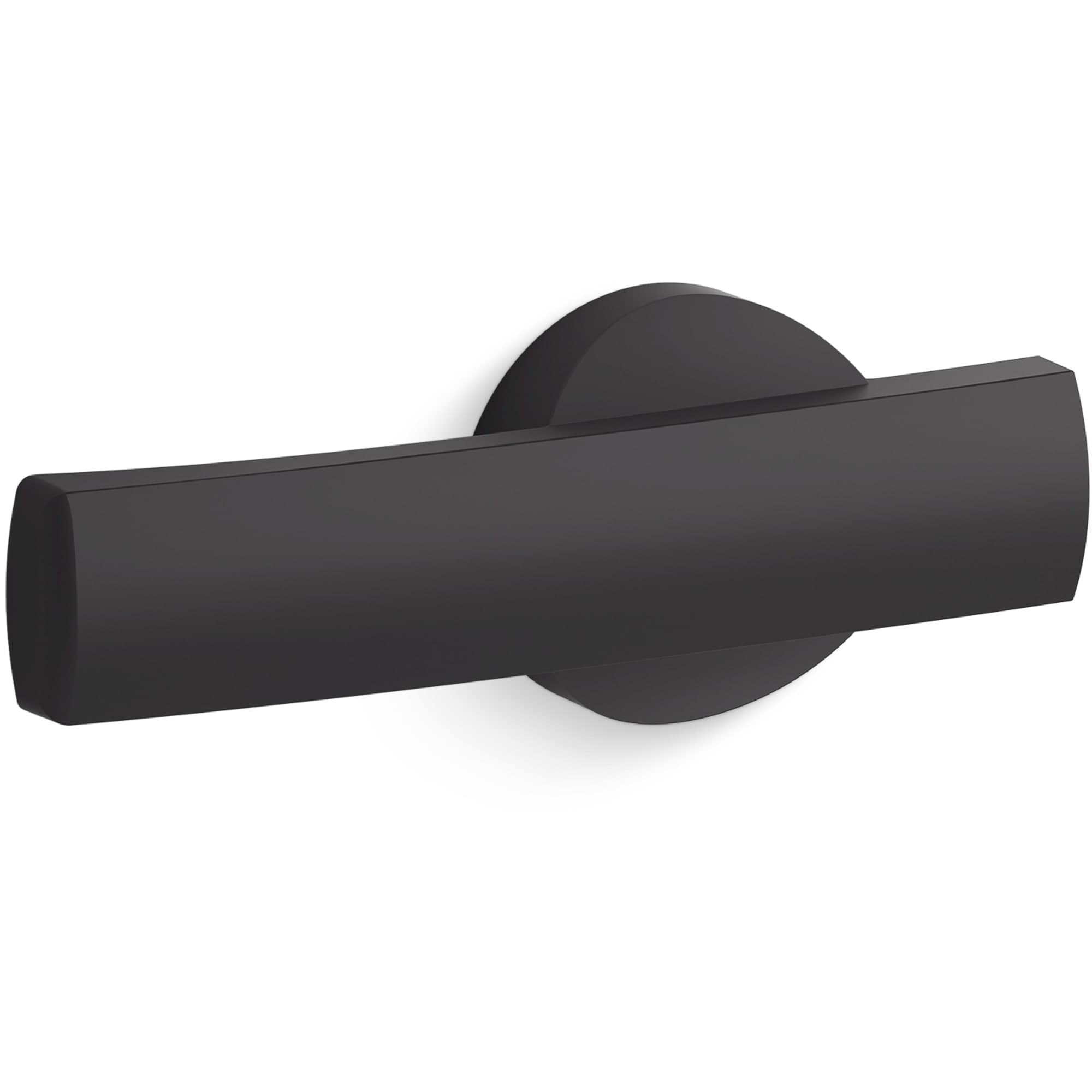 KOHLER K-30919-L-BL Santa Rosa 3-1/4-in Front/Side Mount Matte Black Handle with lever