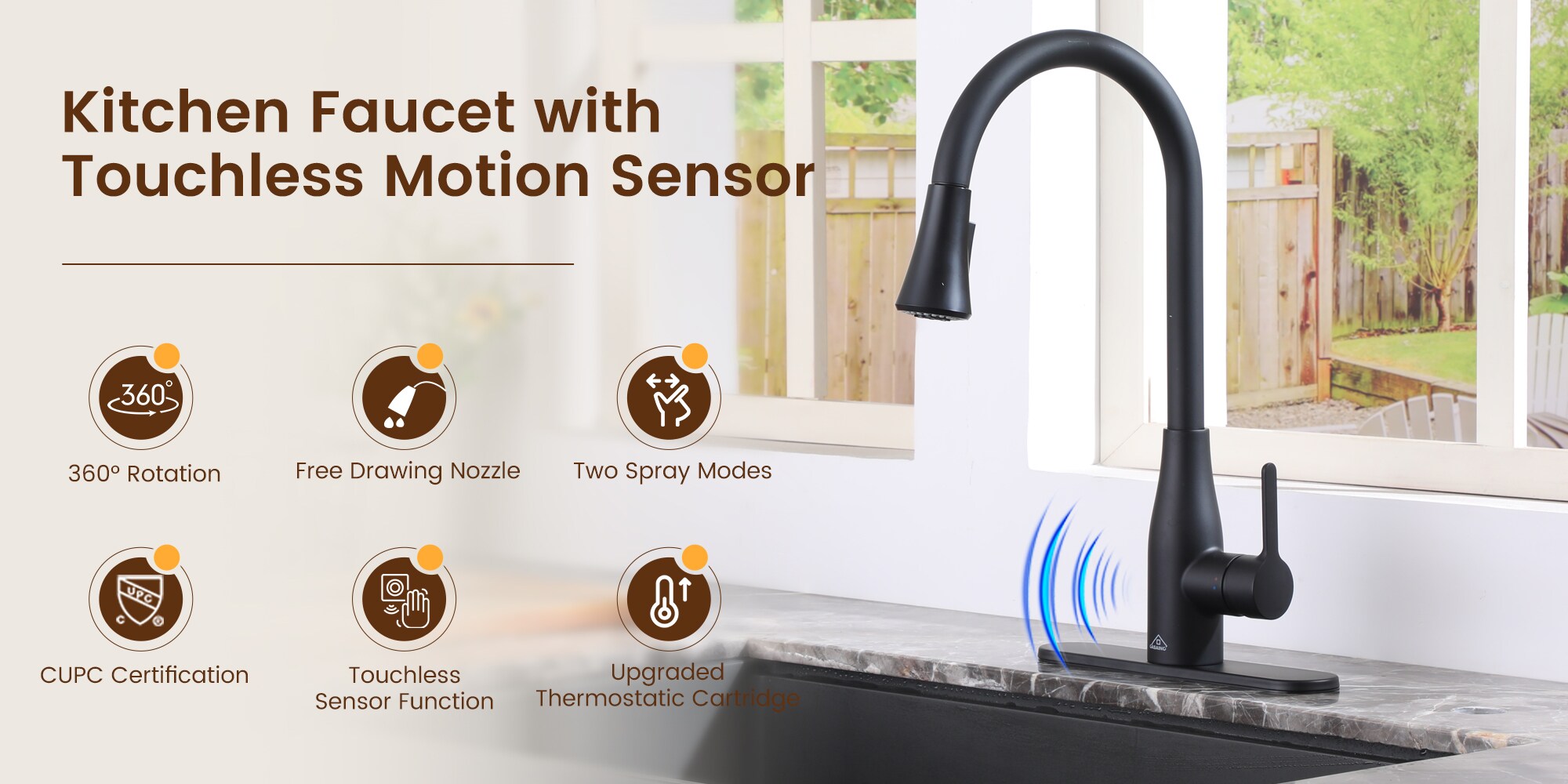 CASAINC CA-W3052-BN Kitchen-Faucets - View #11