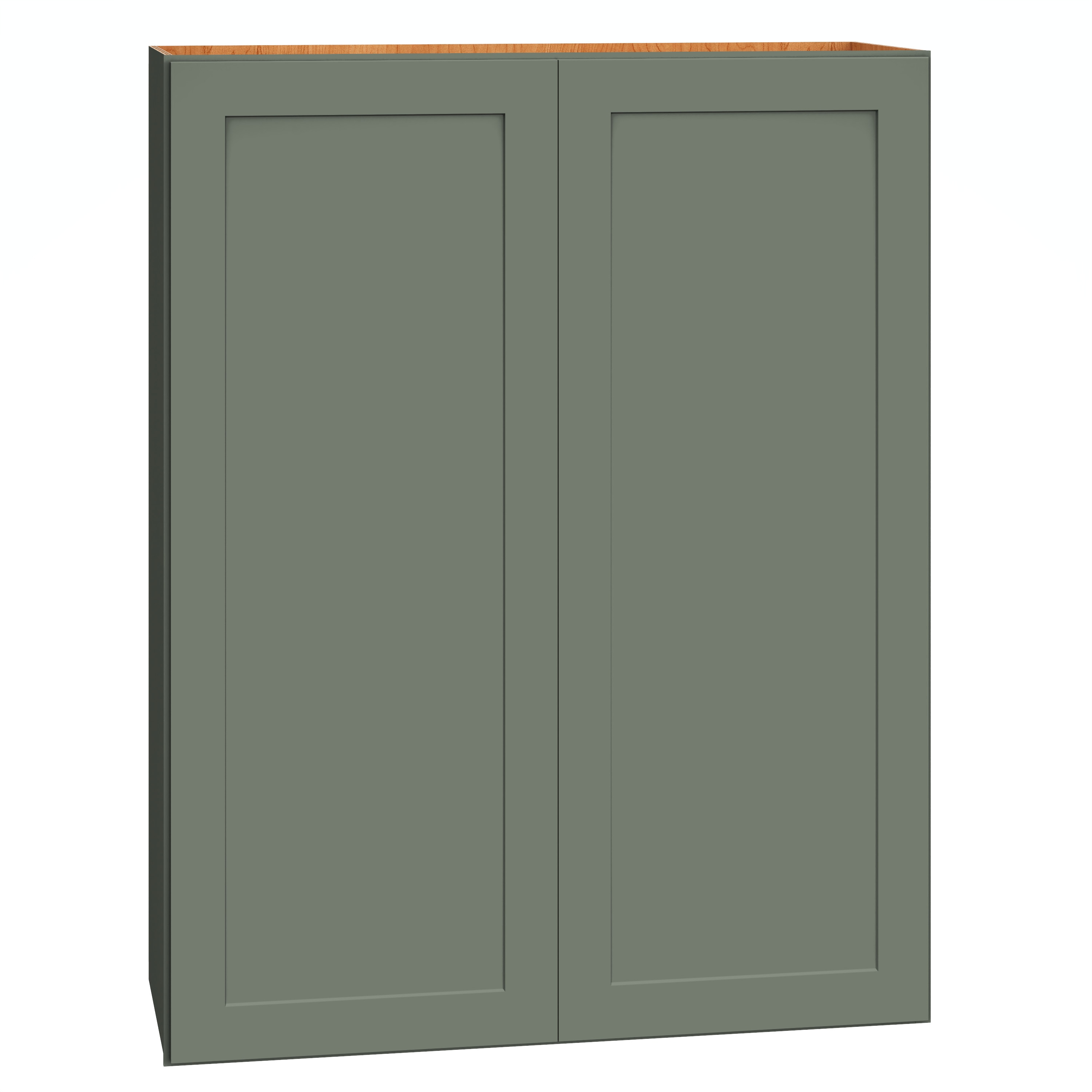 Diamond Express 61H-W3342 Jamestown 33-in W x 42-in H x 12-in D Retreat Green Wall Fully assembled Plywood Cabinet (Recessed Panel Shaker)
