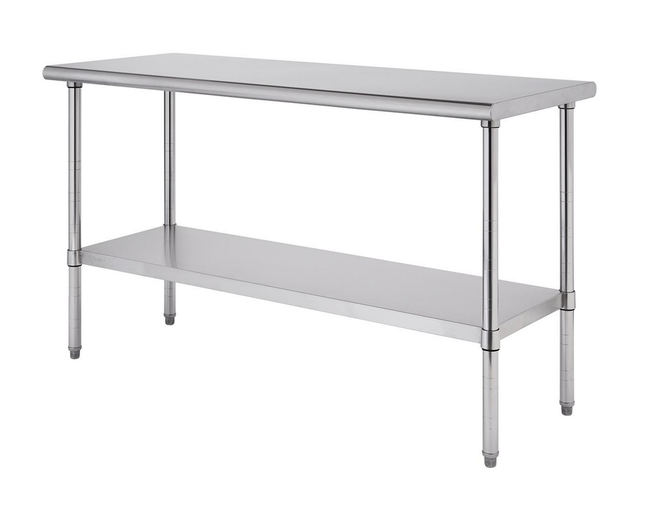 Trinity Stainless Steel Base With Stainless Steel Top Prep Table (24-in 