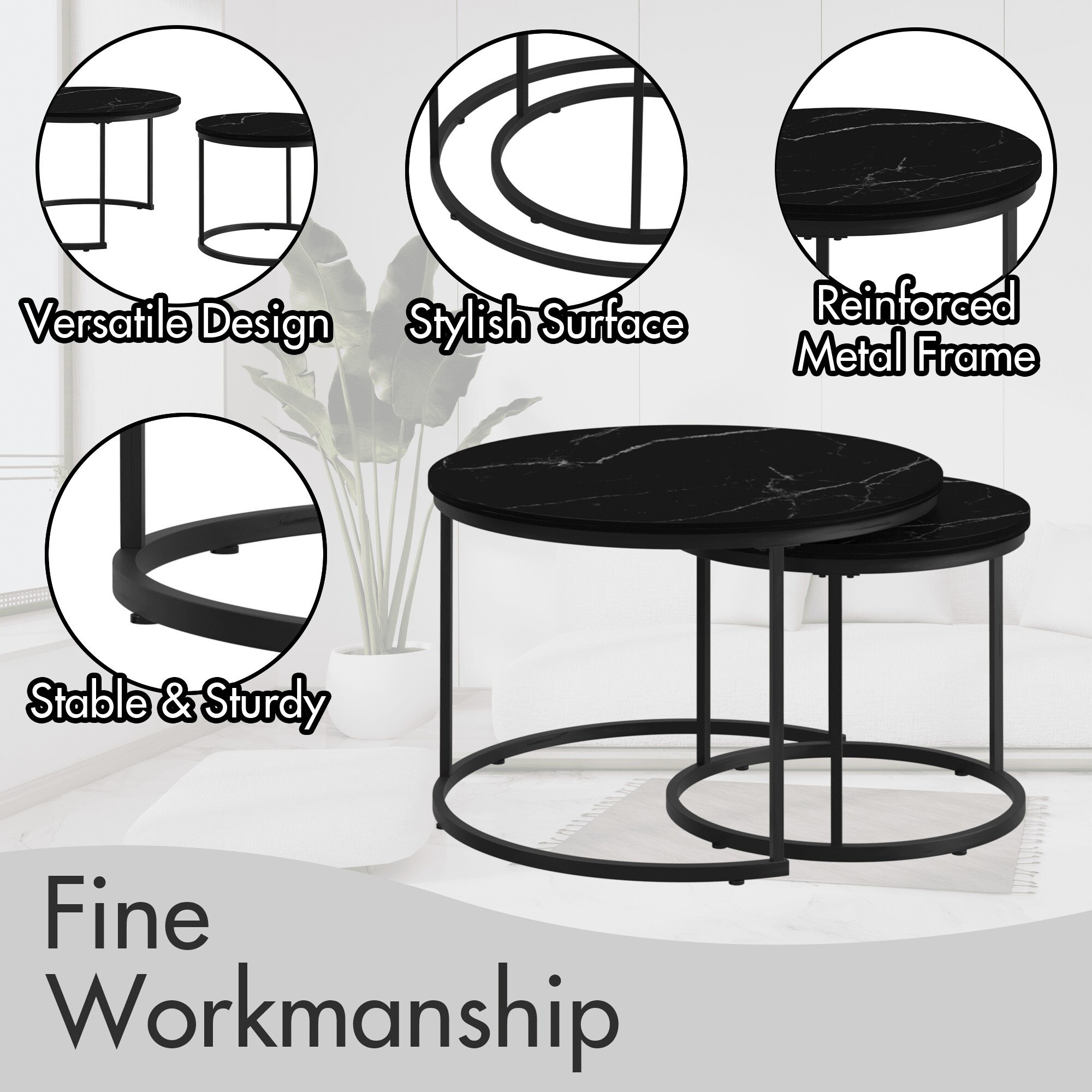 Vynxaria LESX0019-DJBZ-ET0016 End-Tables - View #6