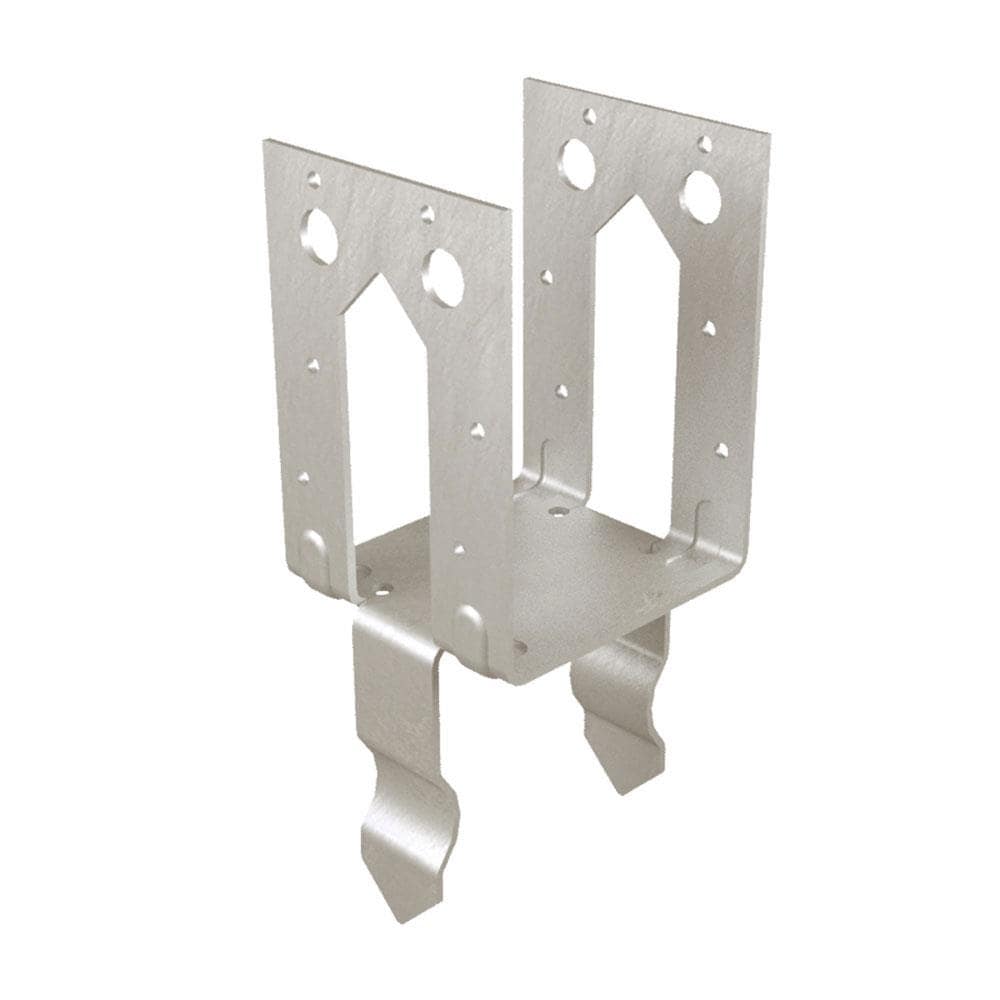 USP WE44 4-in x 4-in G90 Galvanized Wood to Concrete (Cast in Place) Base