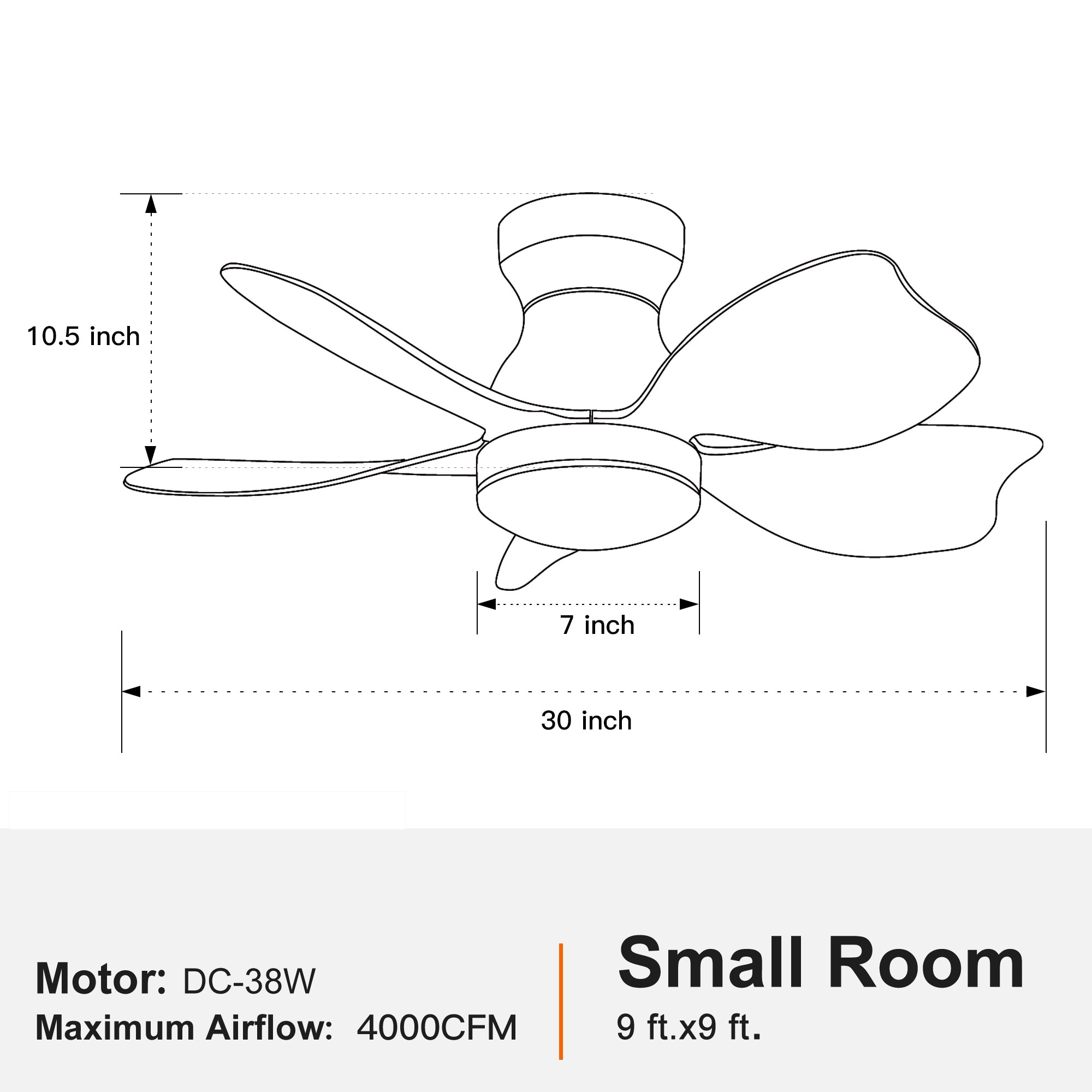 BABOOM BOM-7103342-OR Ceiling-Fans - View #3