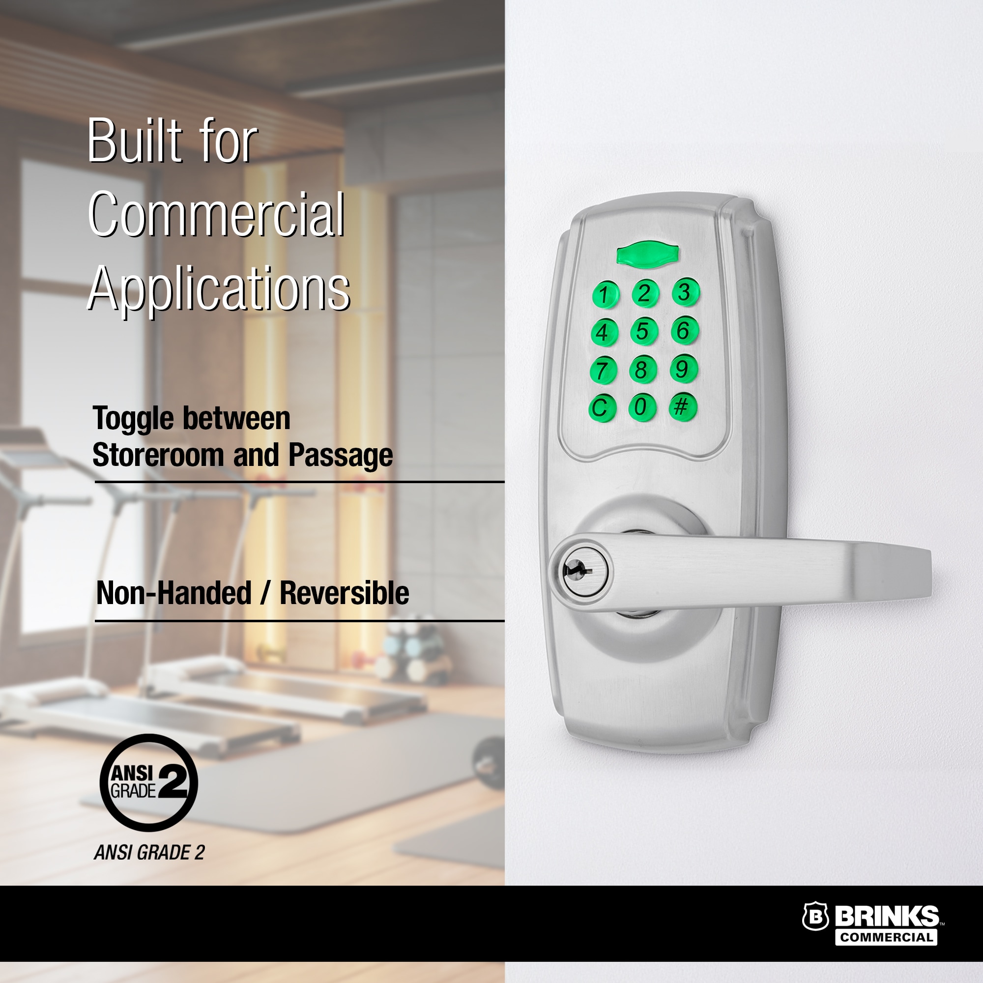 BRINKS COMMERCIAL BC40107 Electronic-Door-Locks - View #3