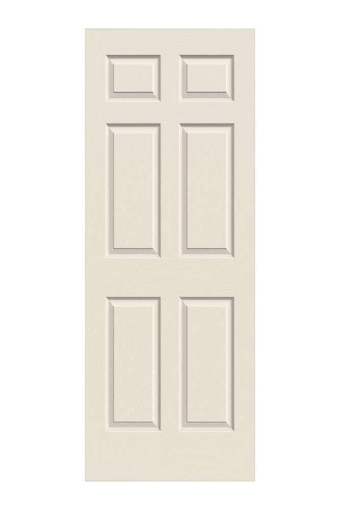 RELIABILT 10976 32-in x 80-in Primed 6-panel Textured Hollow core Primed Molded composite Slab Door